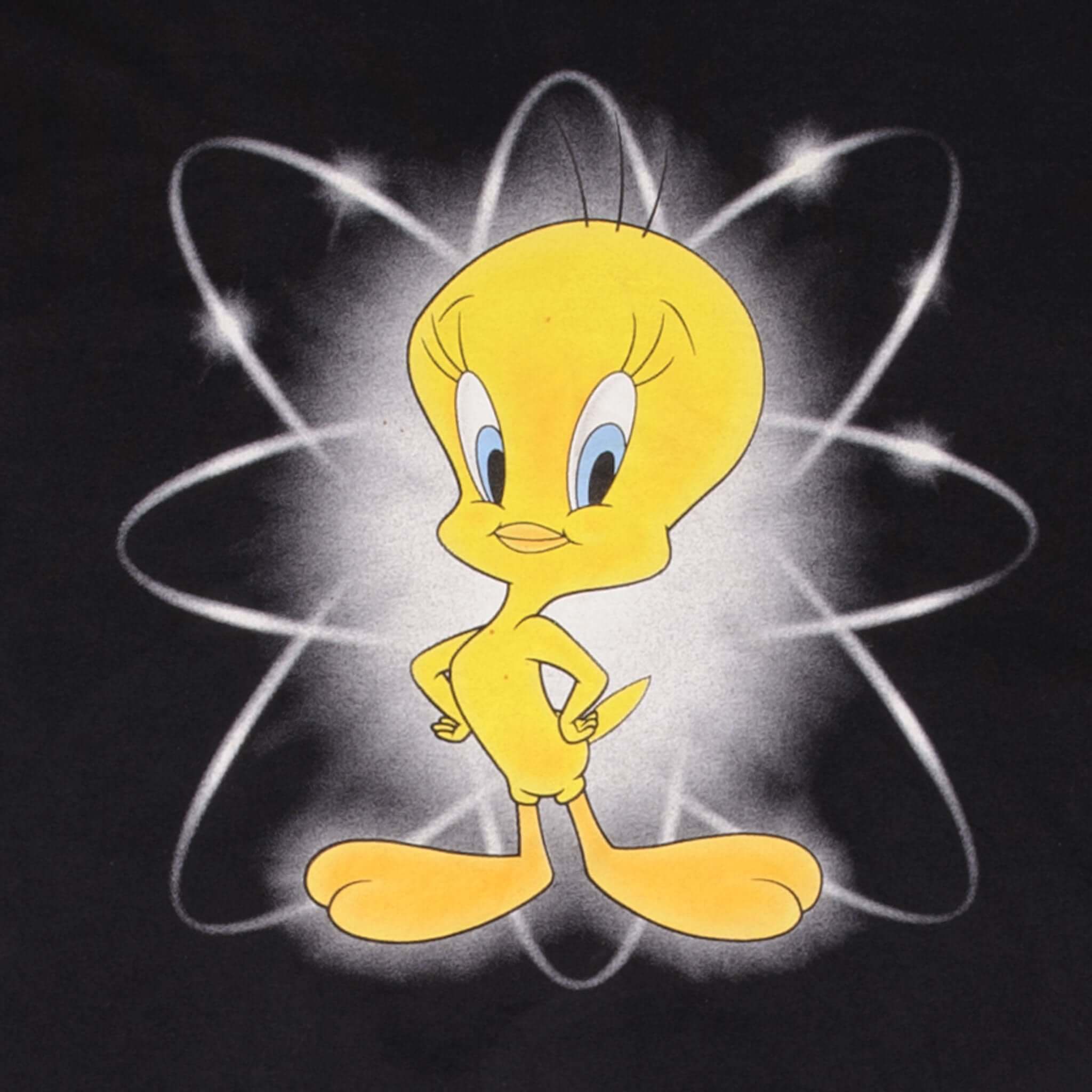 Vintage Looney Tunes Tweety Atom Tee Shirt 1998 Size XL