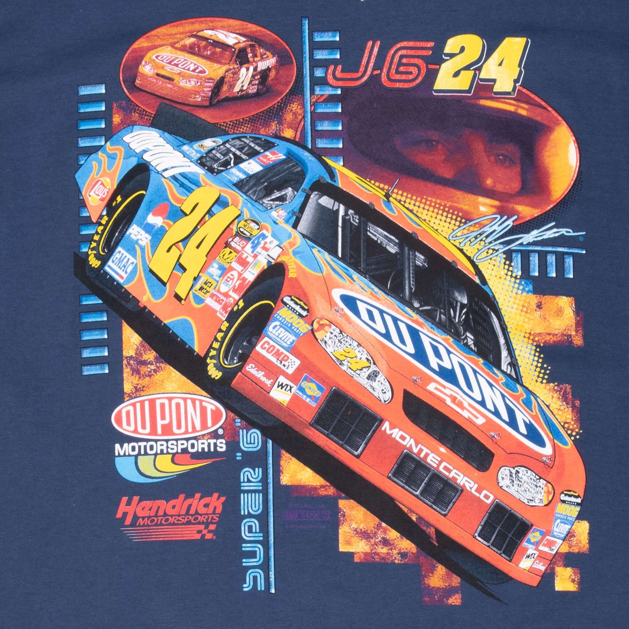 Vintage Nascar Jeff Gordon Dupont 2005 Deadstock With Tags Tee Shirt Size XL