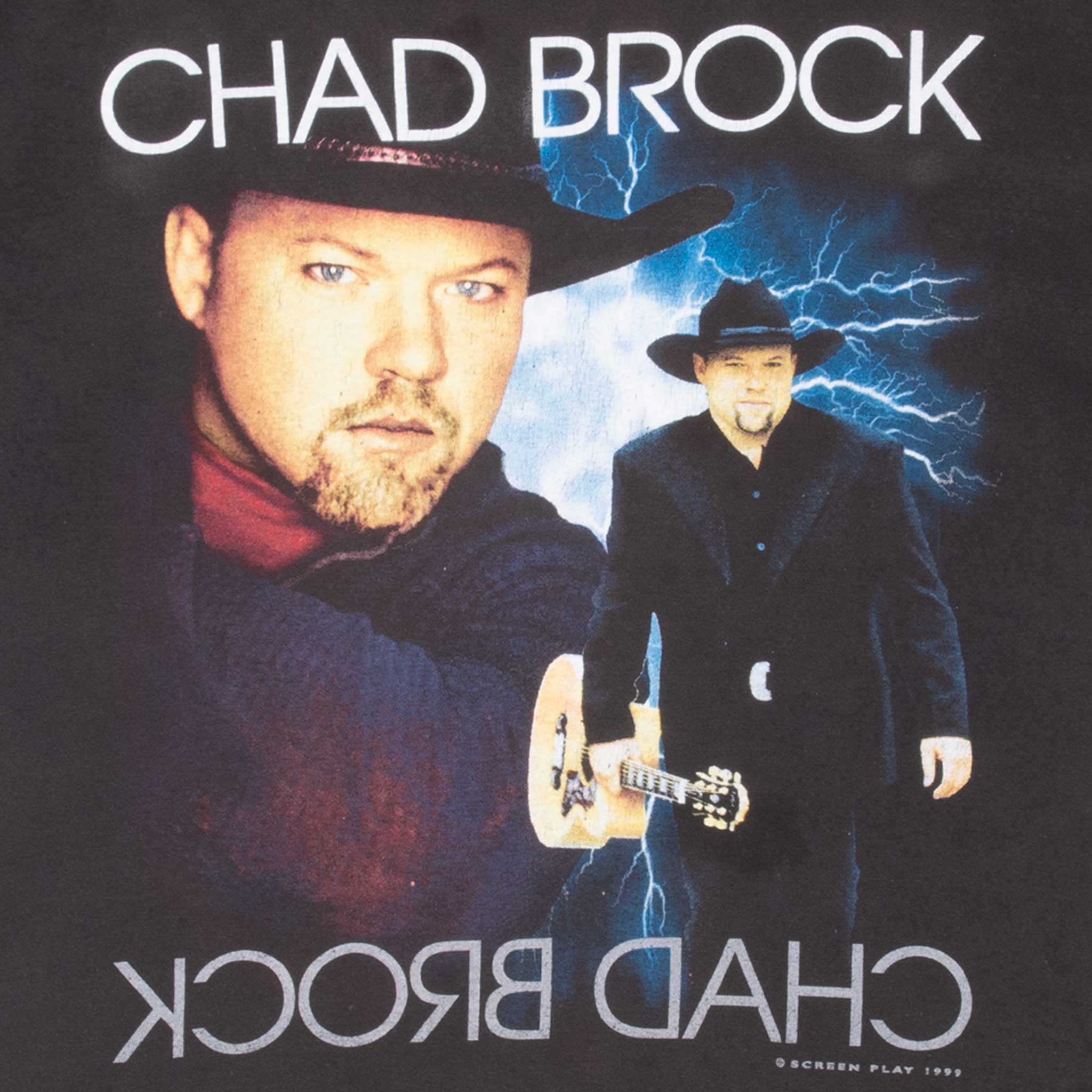 Vintage Chad Brock Tour 2002 Tee Shirt Size Large