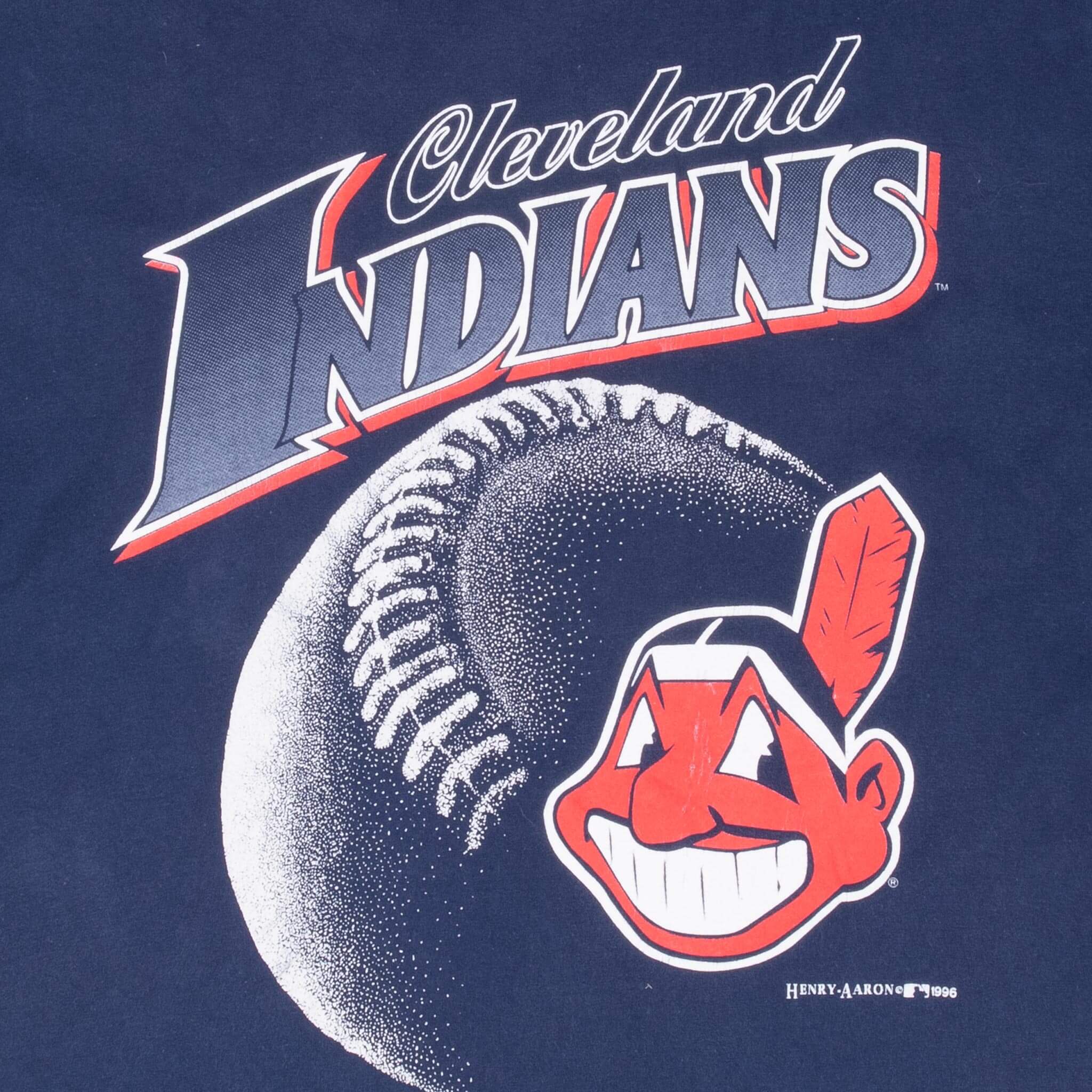 VINTAGE MLB CLEVELAND INDIANS 1996 TEE SHIRT XL