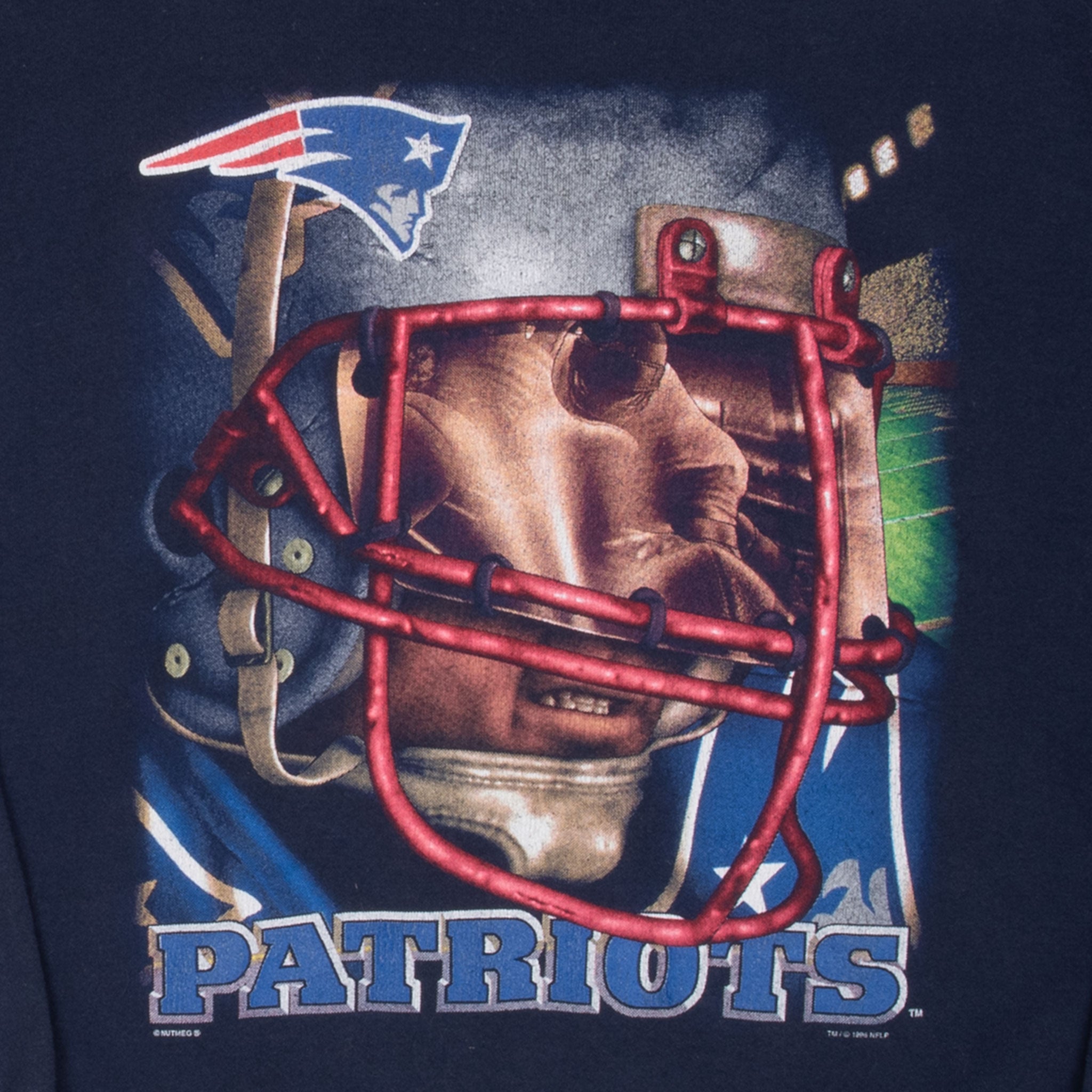 Vintage NFL New England Patriots Sweatshirt 1996 Size XL Made In USA