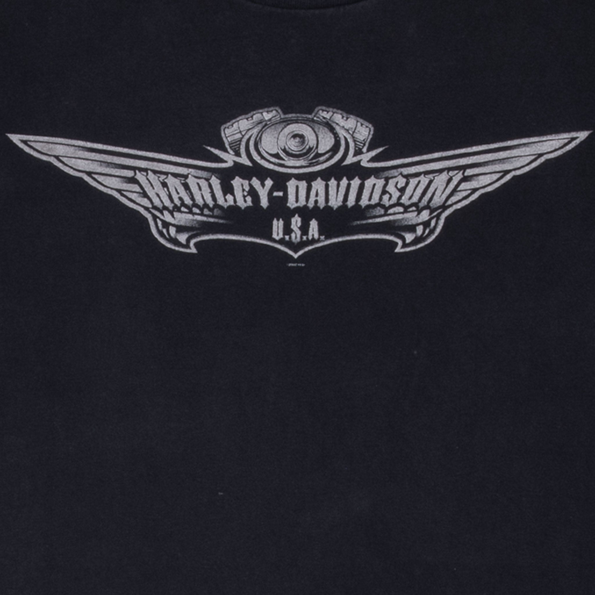 Vintage Harley Davidson High Port North Carolina 2002 Tee Shirt Size XL Made In Usa