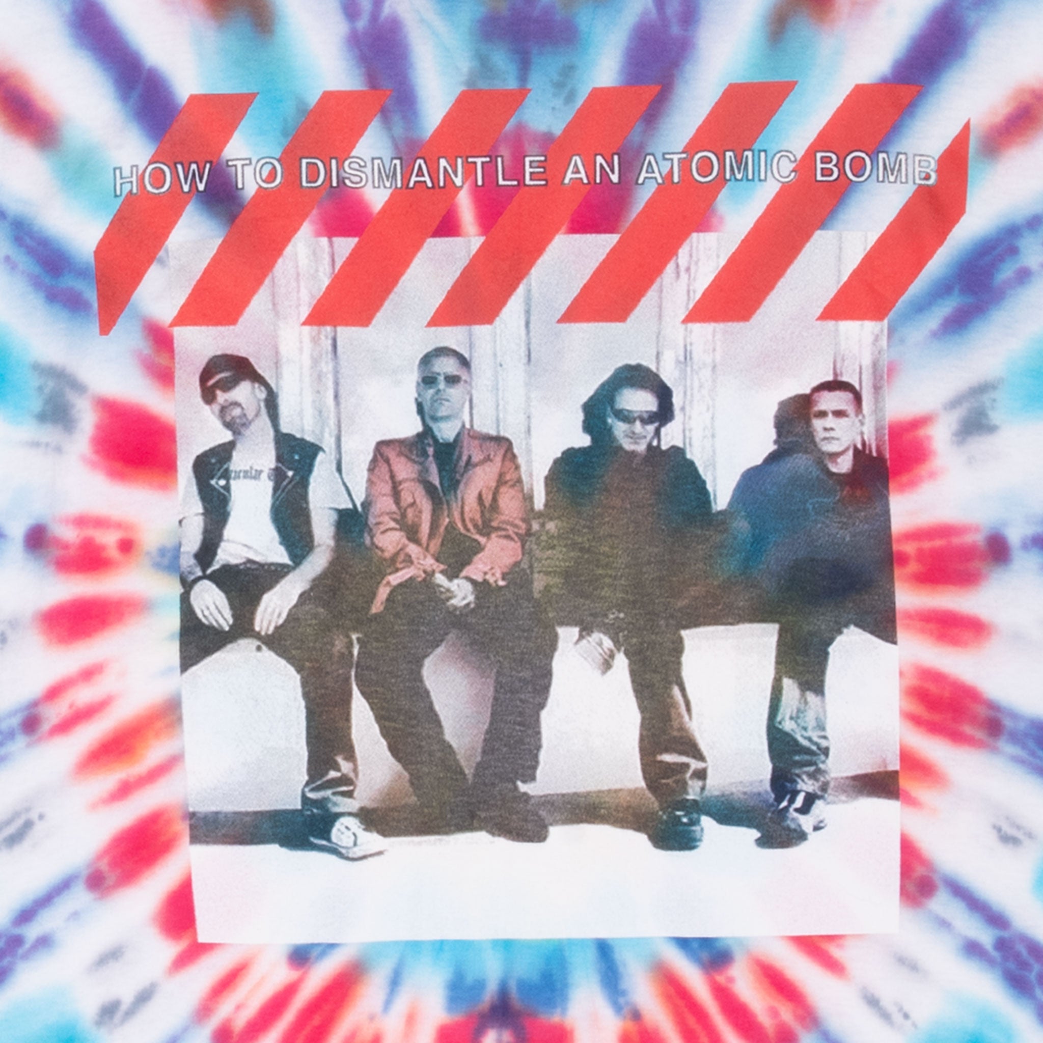 Vintage Tie Dye U2 How To Dismantle An Atomic Bomb Vertigo Tour Tee Shirt 2000S Size XL