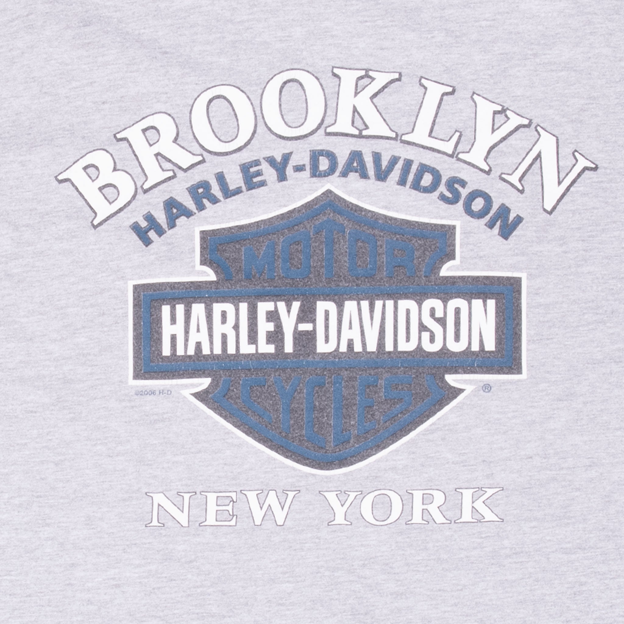 Vintage Harley Davidson Brooklyn Long Sleeve Tee Shirt 2007 Size Large Made In Usa