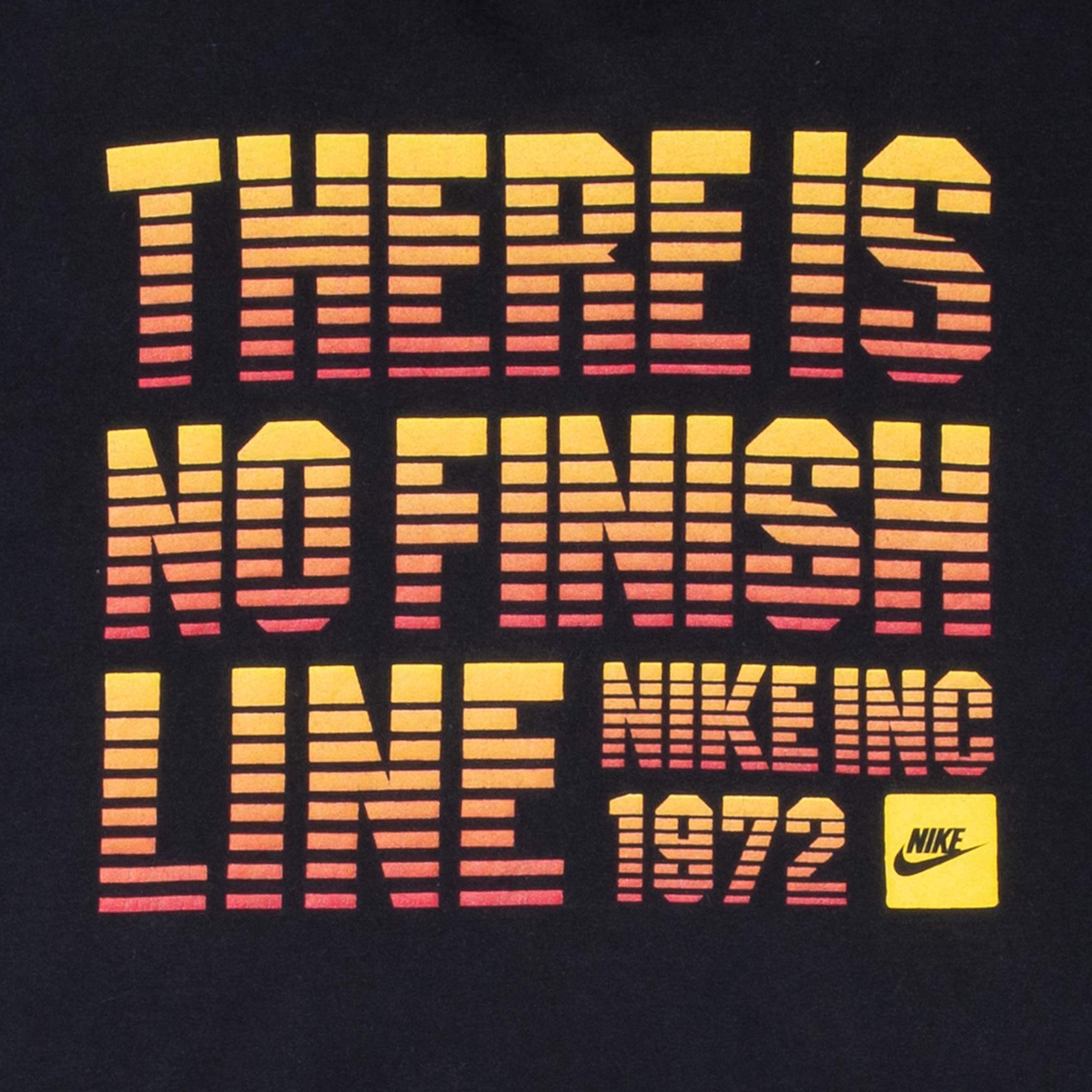 Vintage Nike There Is No Finish Line 2000S Black Tee Shirt Size XL