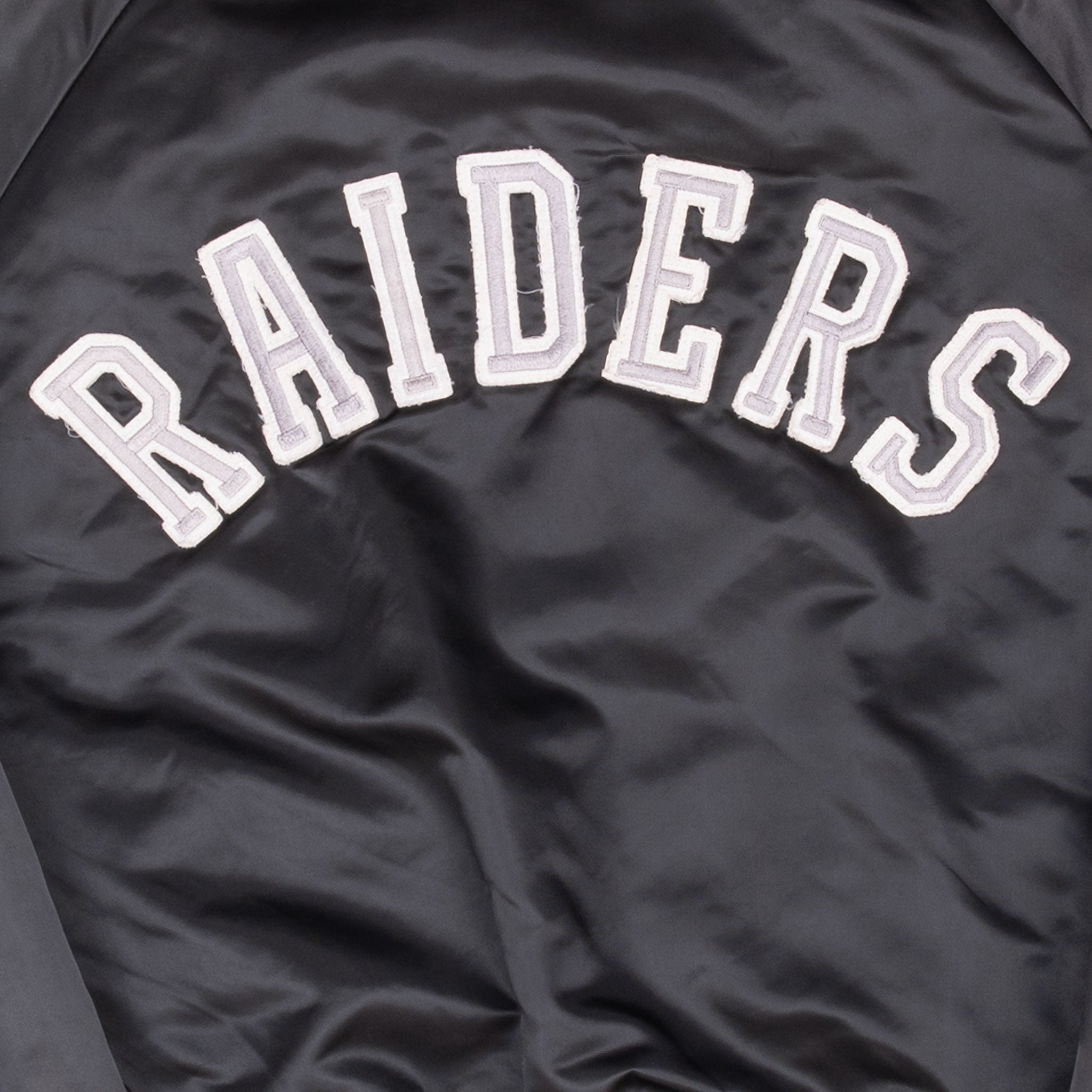 Vintage Nfl Los Angeles Raiders Chalk Line Jacket 1990S Size Large Made In Usa