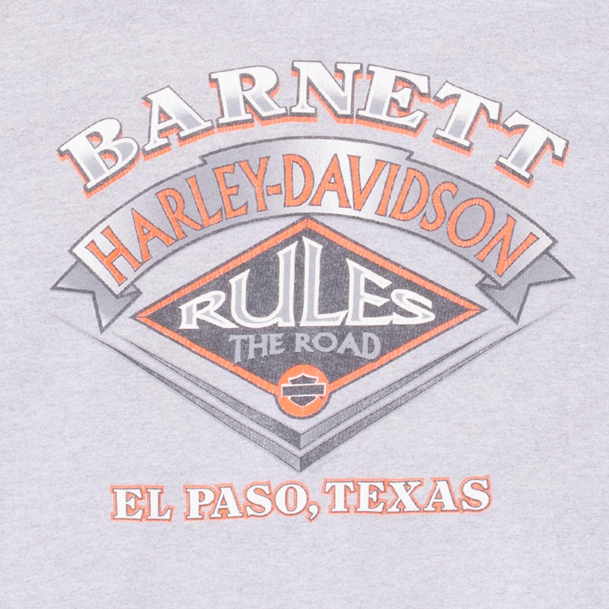 Vintage Harley Davidson Barnett El Paso Texas Zip Up Hoodie 2007 Size 2XL