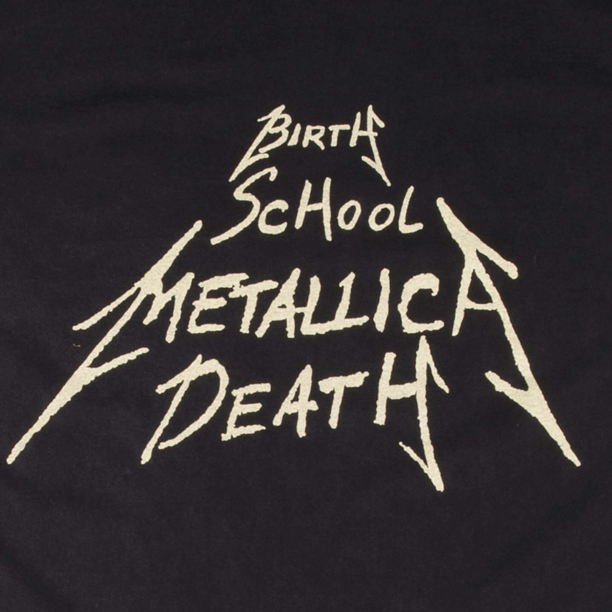 Bootleg Metallica Birth School Metallica Death 1992 Tee Shirt Size XL Made In Usa With Single Stitch Sleeves