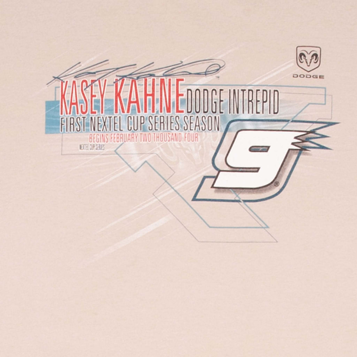 Vintage Nascar Kasey Kahne Dodge 2004 Tee Shirt Size Large