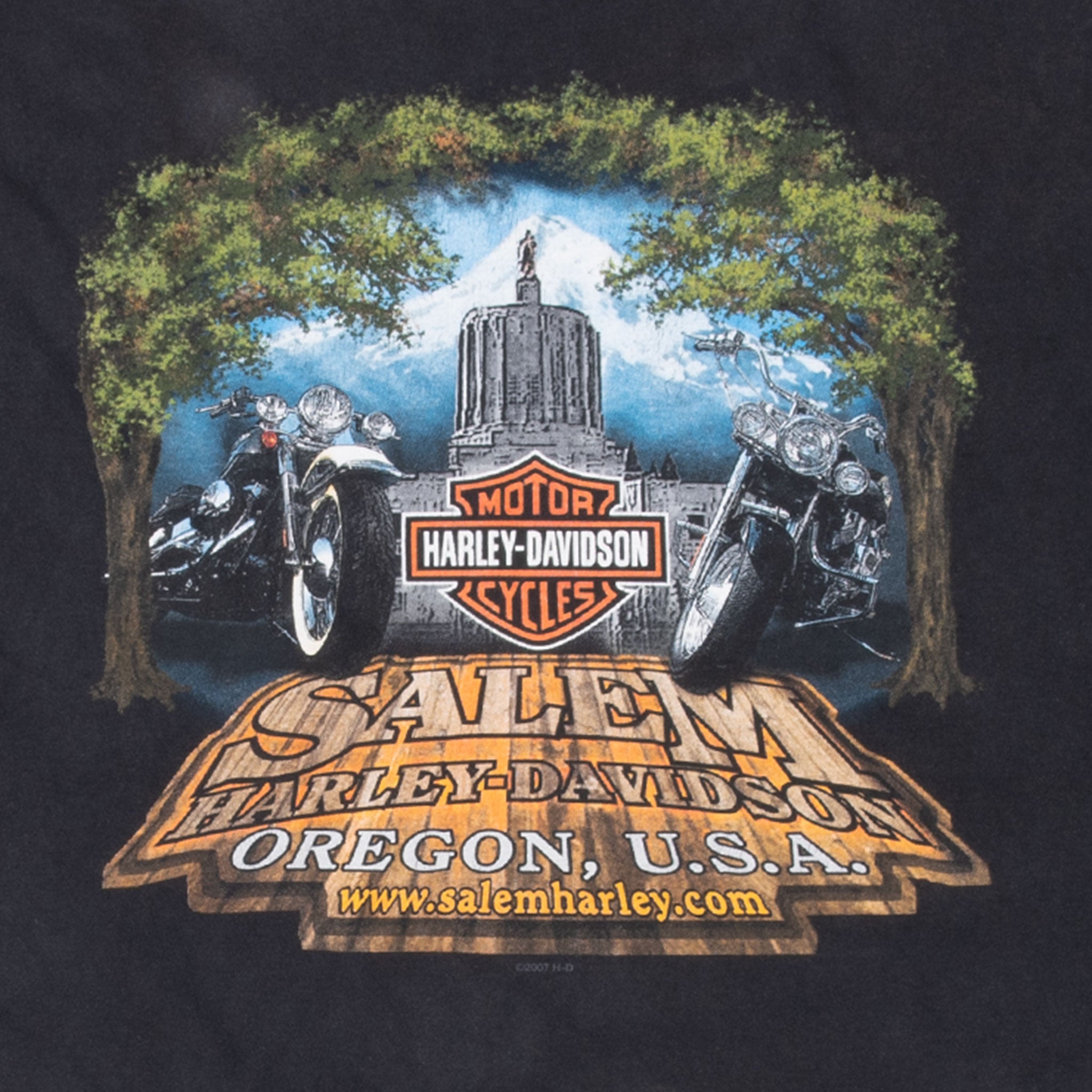 Vintage Harley Davidson The Power Of Freedom Tee Shirt 2009 Size 3XL