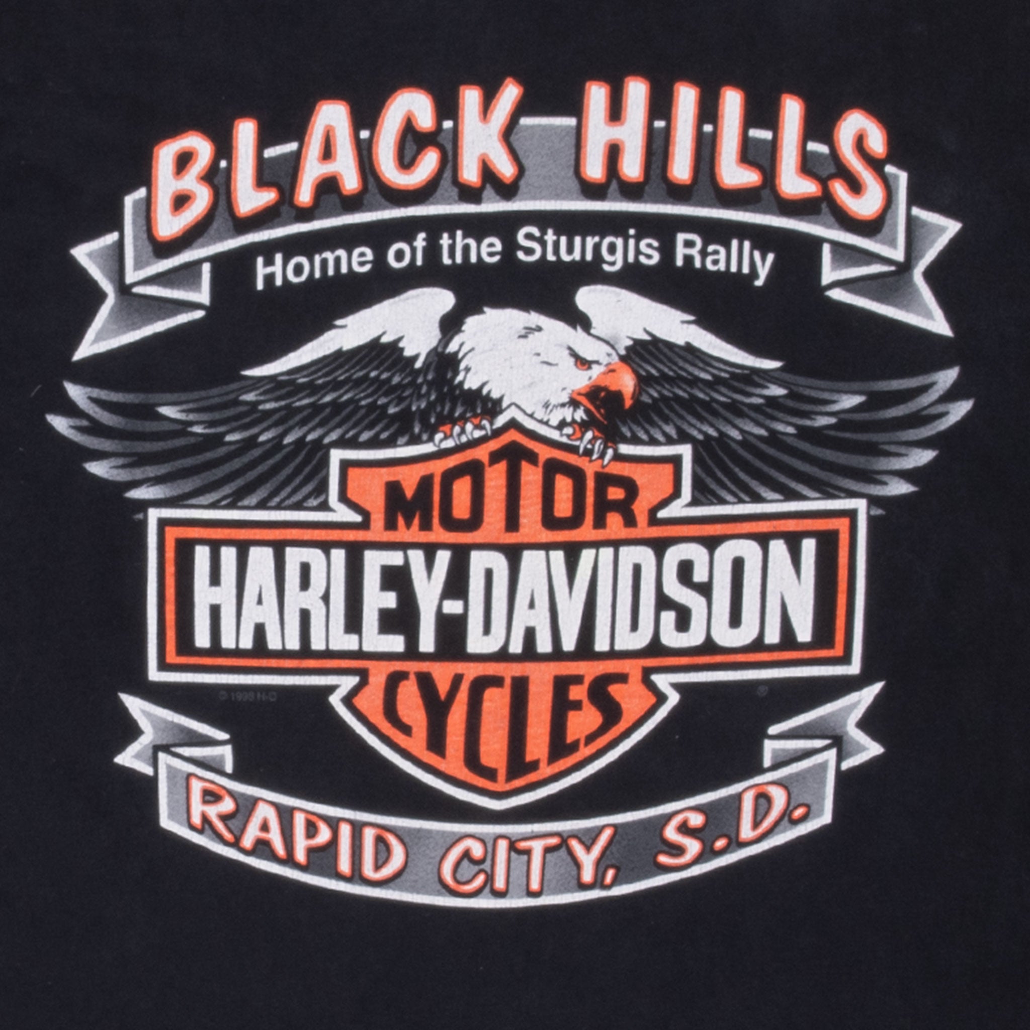 Vintage Harley Davidson Rapid City South Dakota 2000 Tee Shirt Size XL Made In Usa