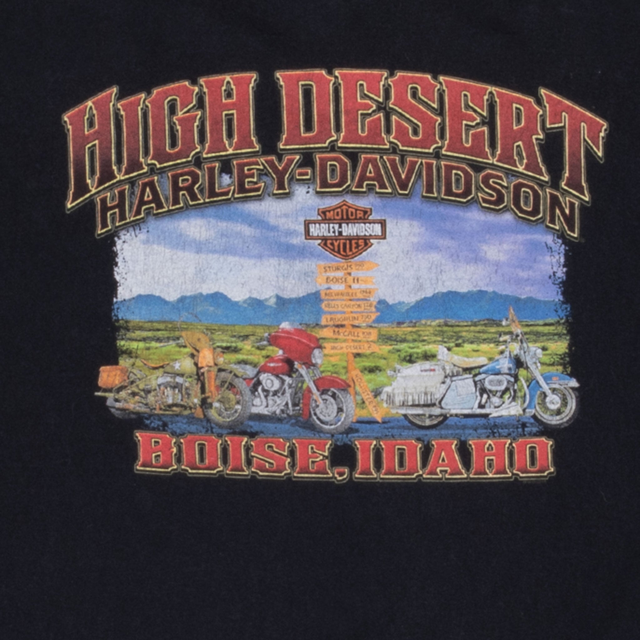 Vintage Harley Davidson Boise Idaho 2014 Tee Shirt Size 2XL