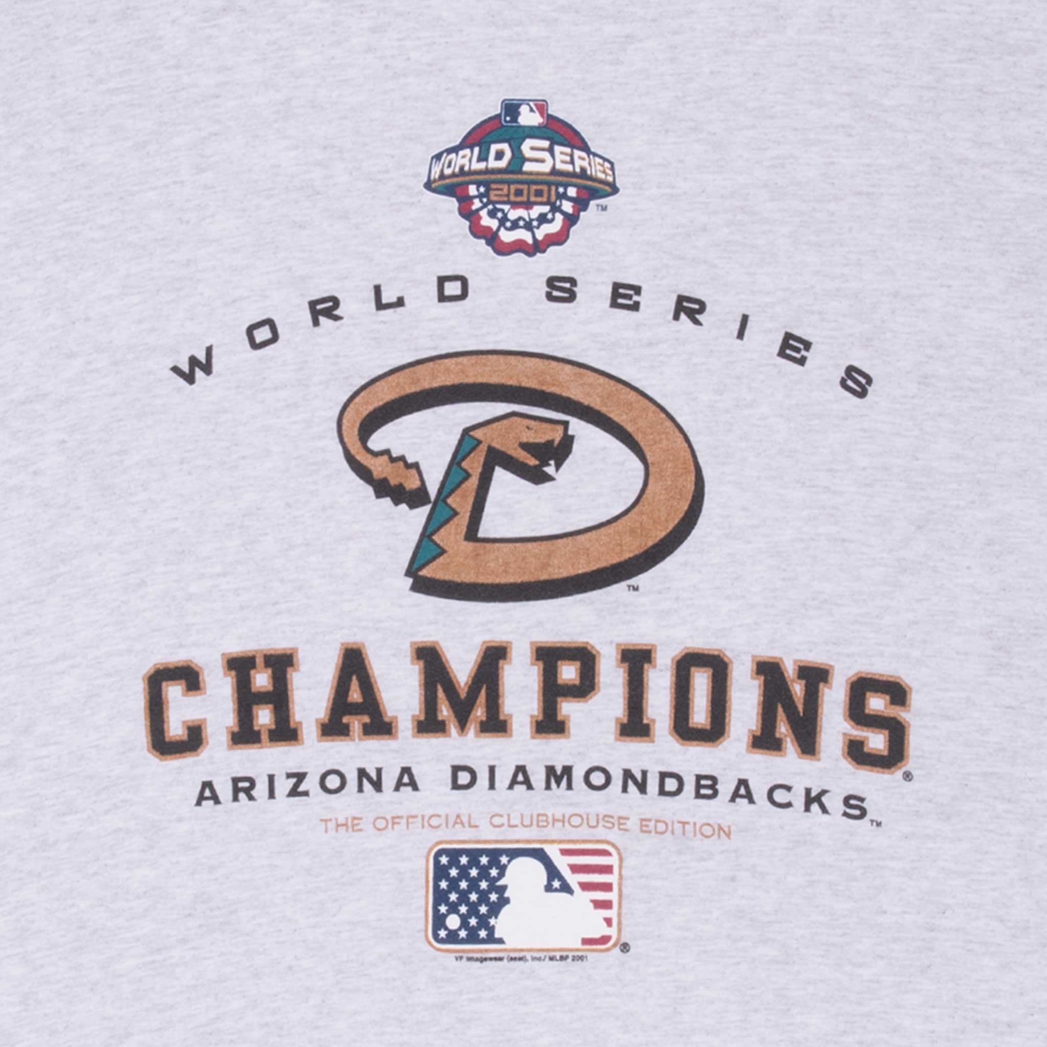 Vintage Mlb Arizona Diamondbacks World Series 2001 Tee Shirt Size XL