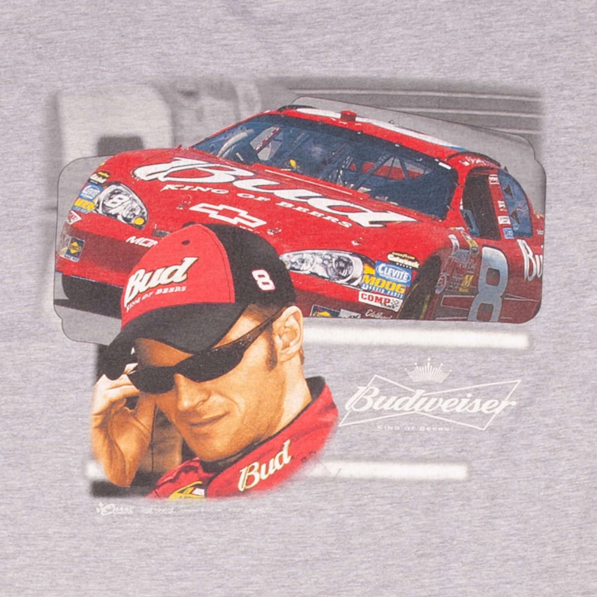 Vintage Nascar Dale Earnhardt Jr Bud Tee Shirt 2007 Size Large