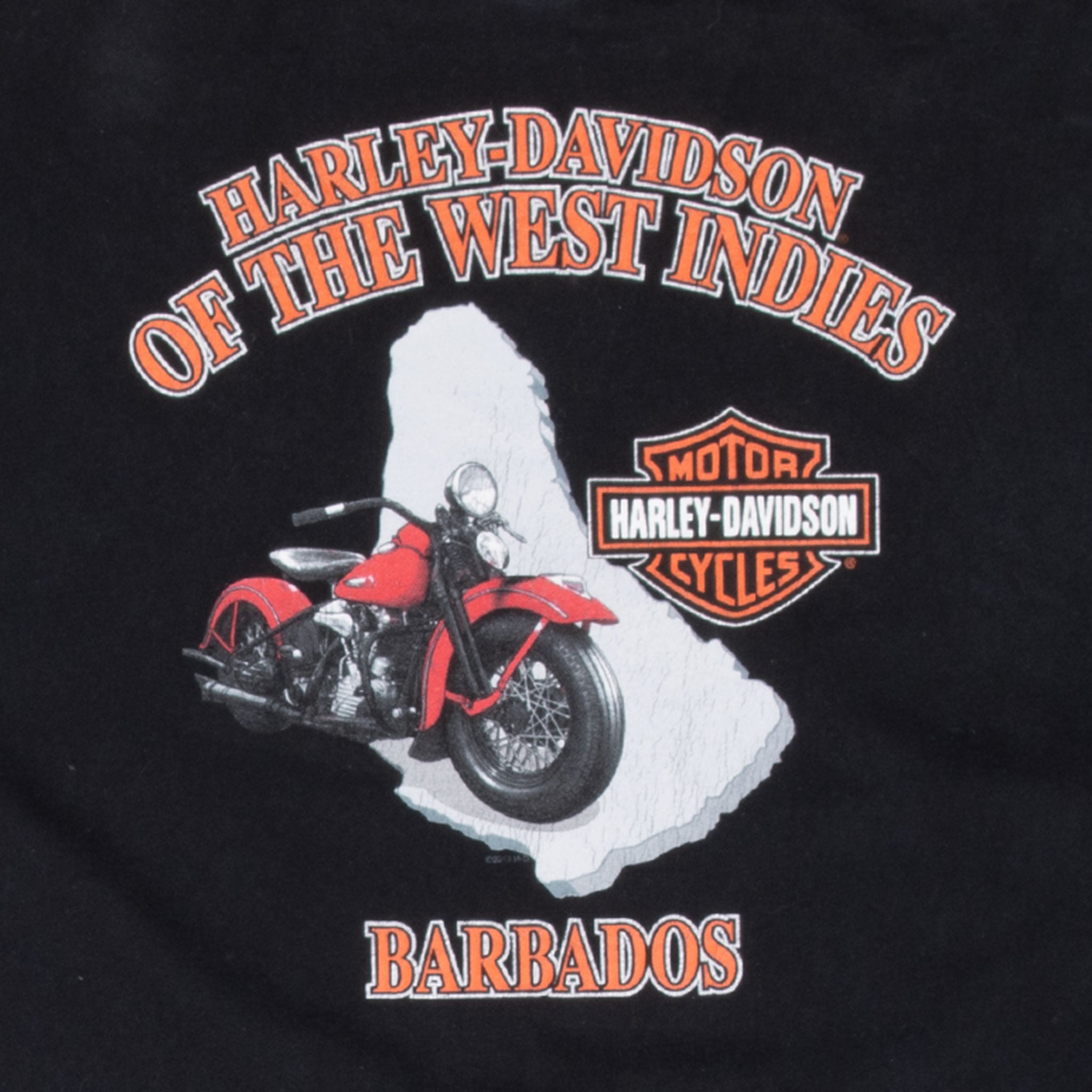 Vintage Harley Davidson Barbado 2010 Tee Shirt Size 2XL