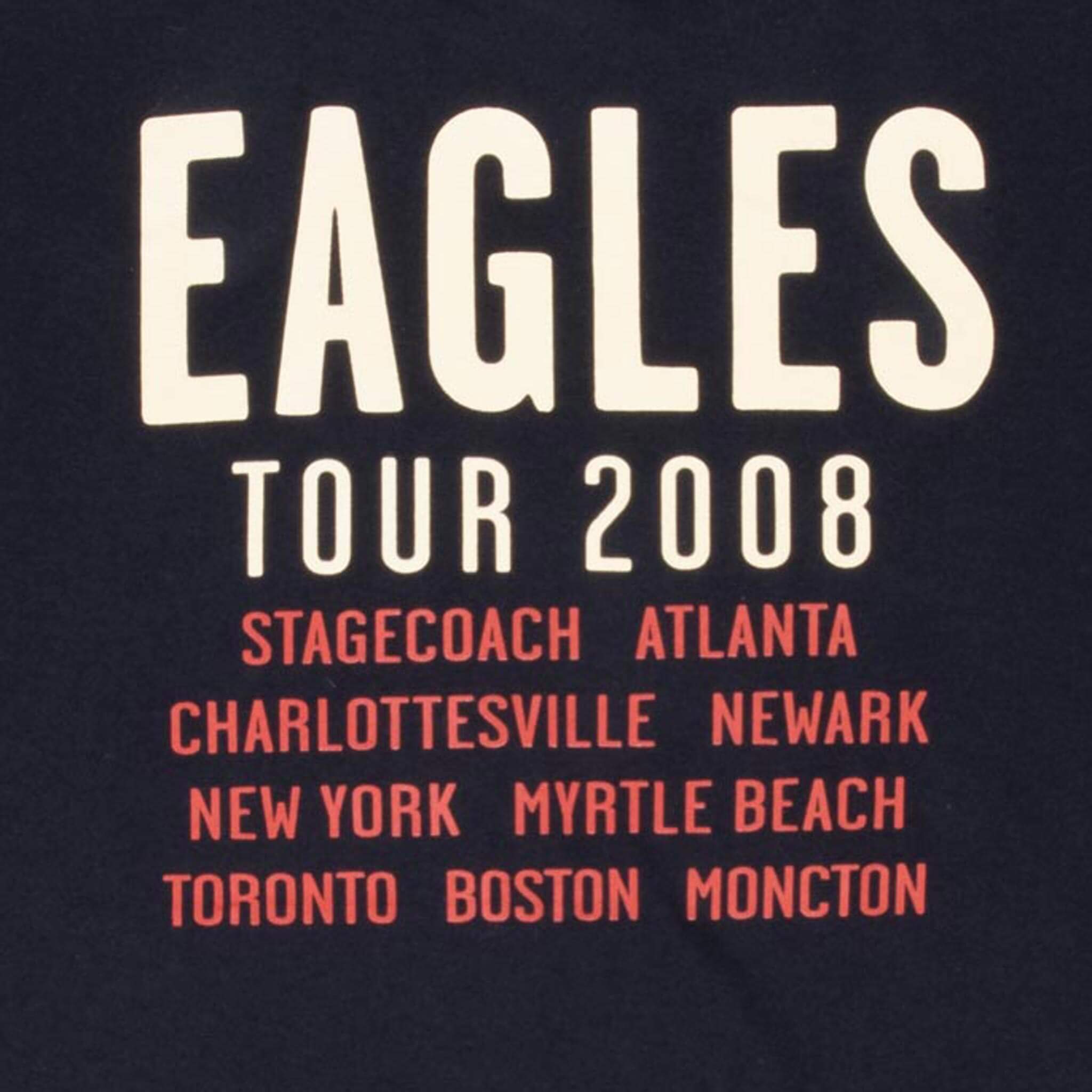 Vintage Eagles Hotel California Tour 2008 Black Tee Shirt Size XL