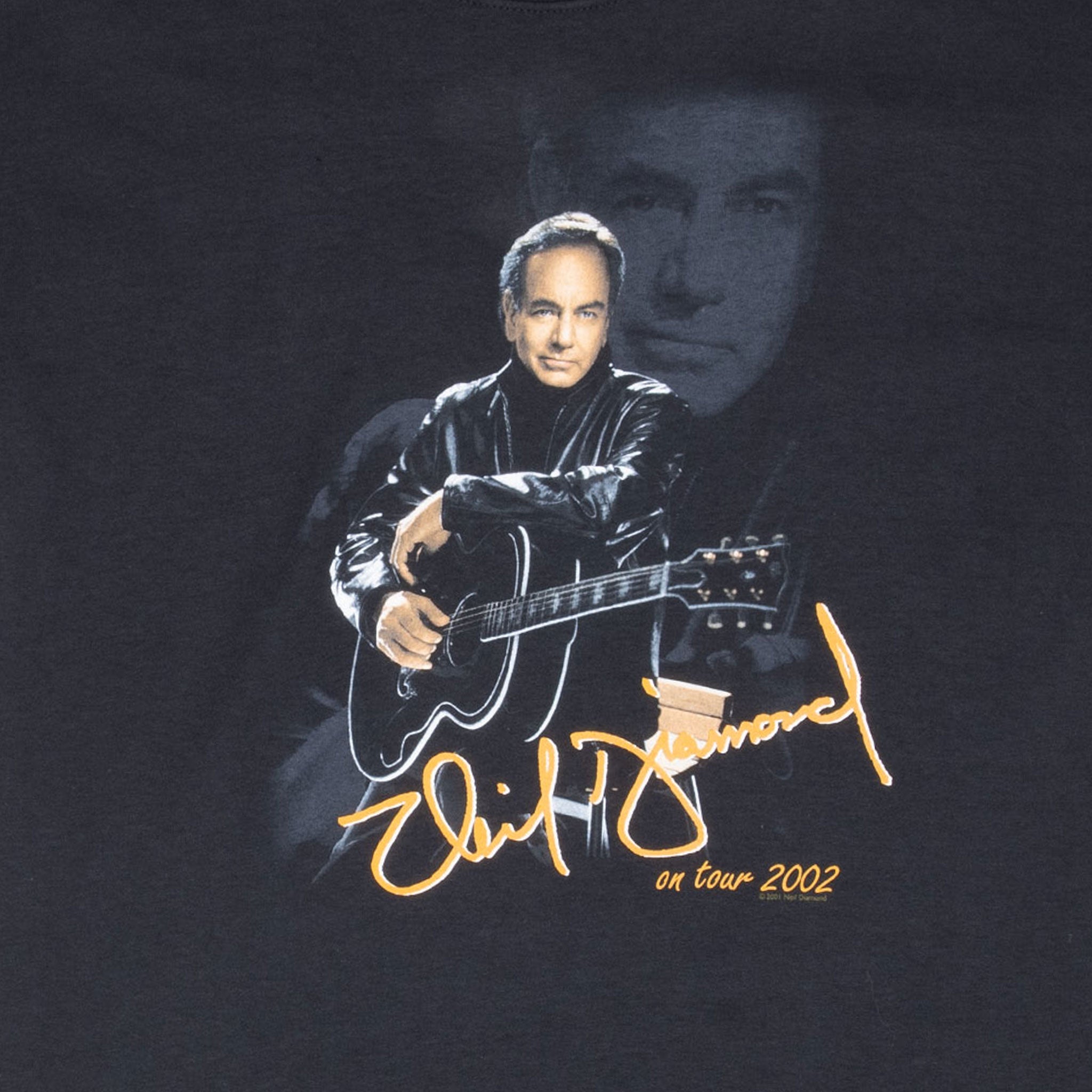 Vintage Neil Diamond In Live Concert 2002 Tee Shirt Size Medium