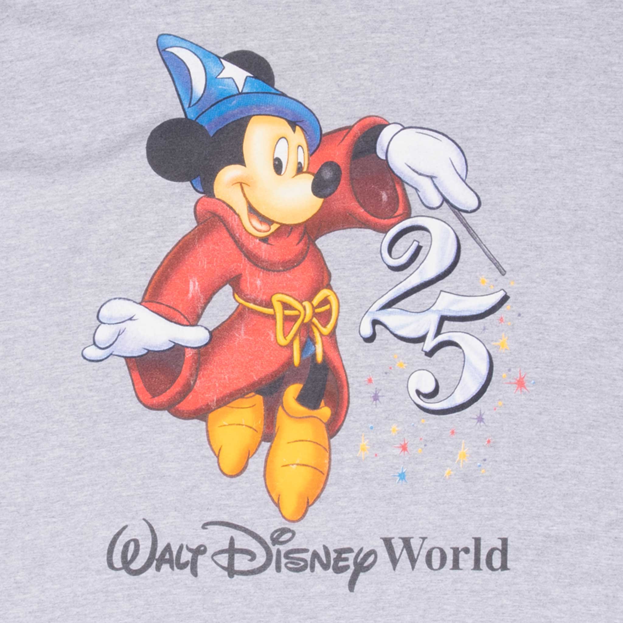 Vintage Walt Disney World Mickey Mouse 25Th Anniversary Tee Shirt 1990S Size Large Made In Usa