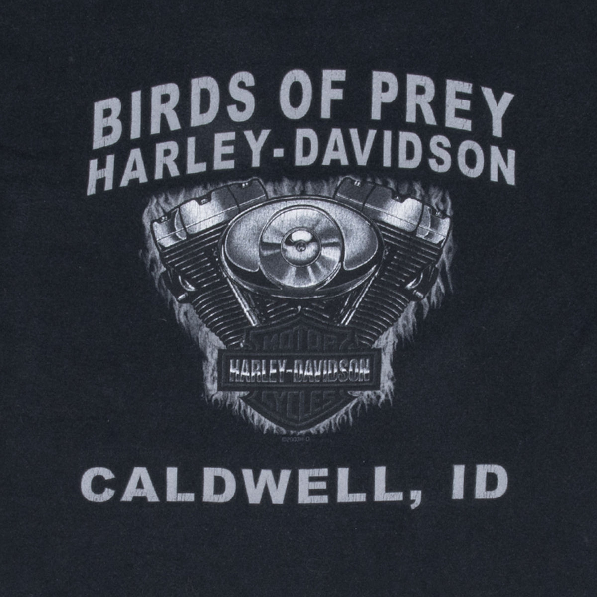 Vintage Harley Davidson Calwell Idaho 2003 Pocket Tee Shirt Size Large