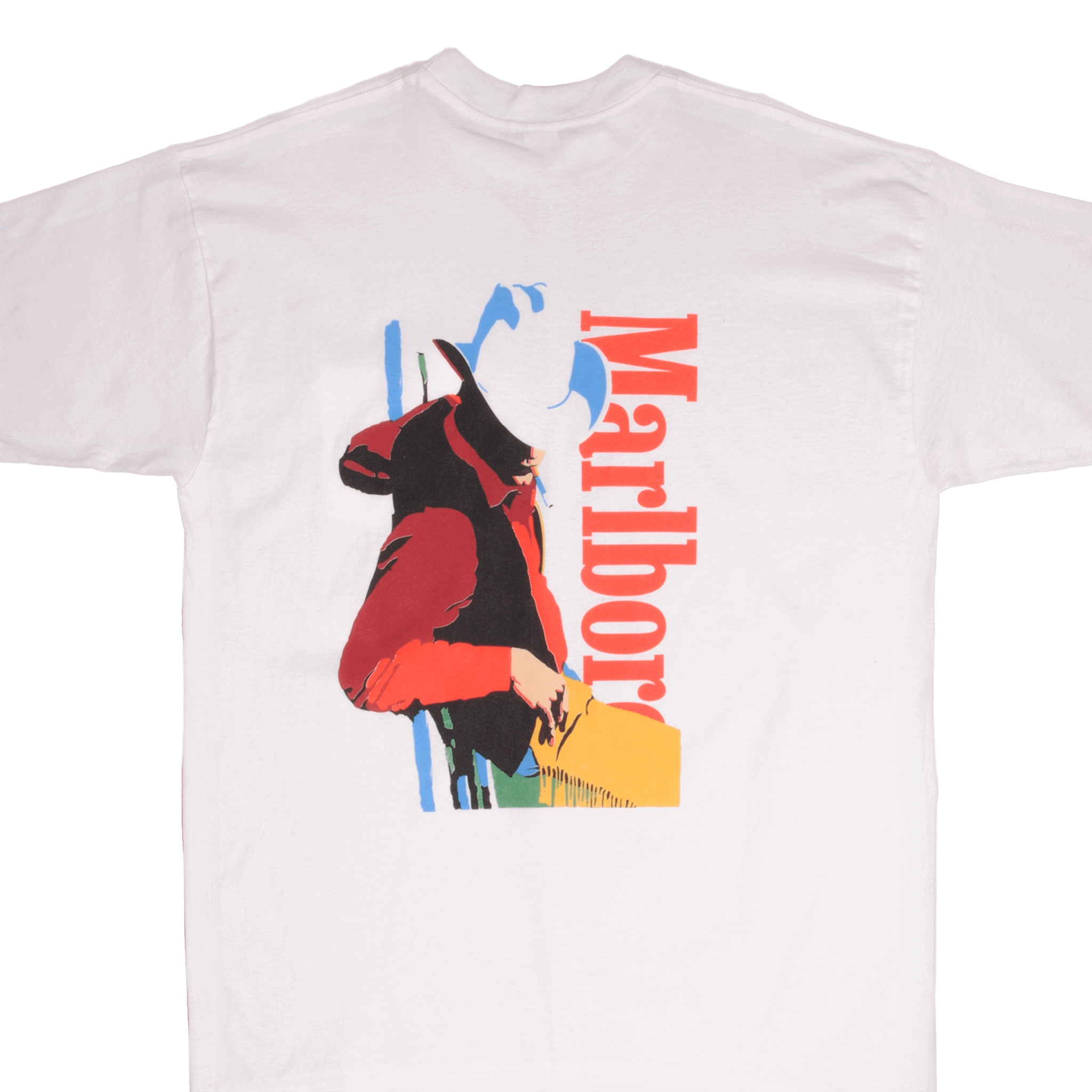 VINTAGE MARLBORO COWBOY POCKET TEE SHIRT 1990S SIZE XL MADE VINTAGE MARLBORO COWBOY POCKET TEE SHIRT 1990S SIZE XL MADE