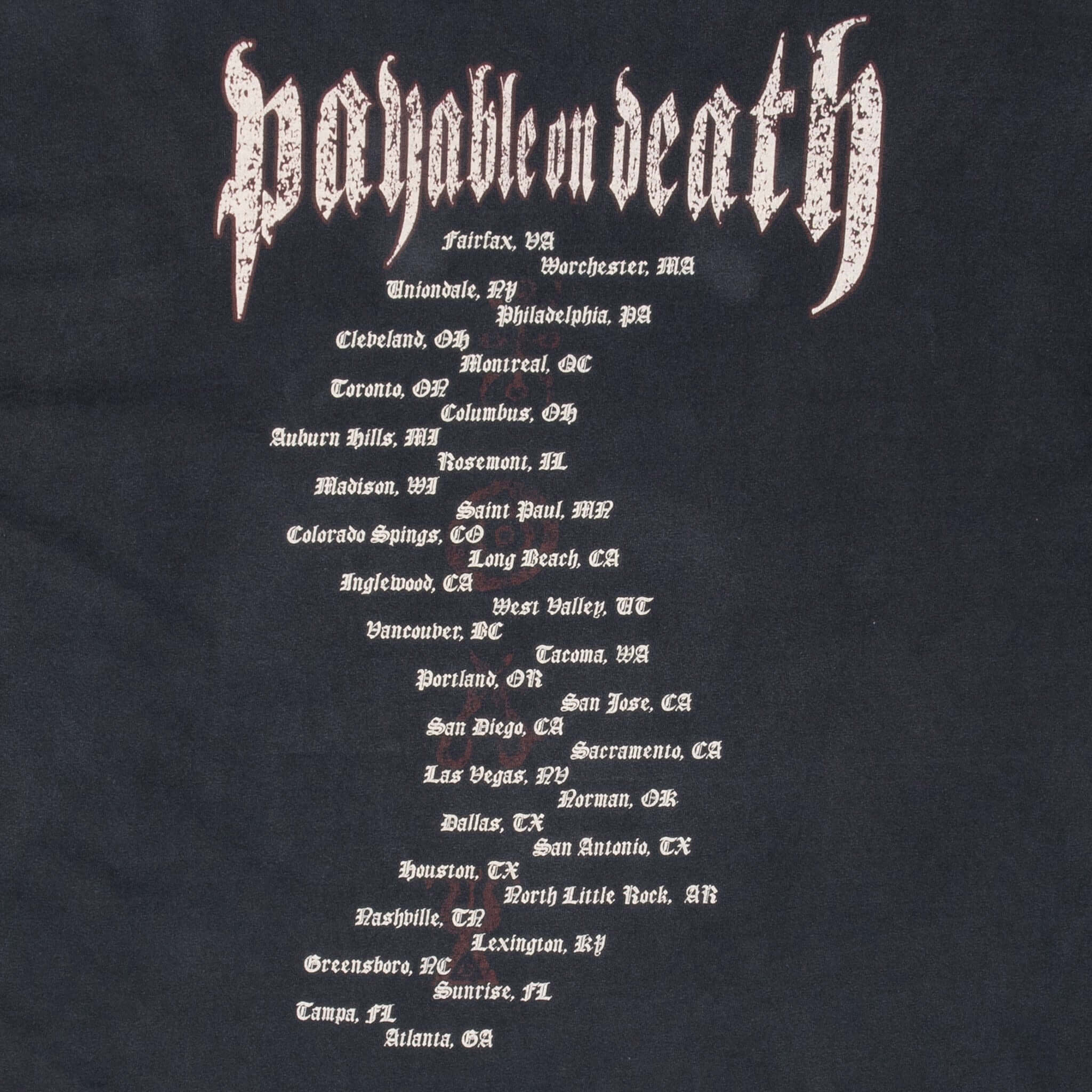 Vintage Payable On Death Pod Will You 2000S Tee Shirt Size XL
