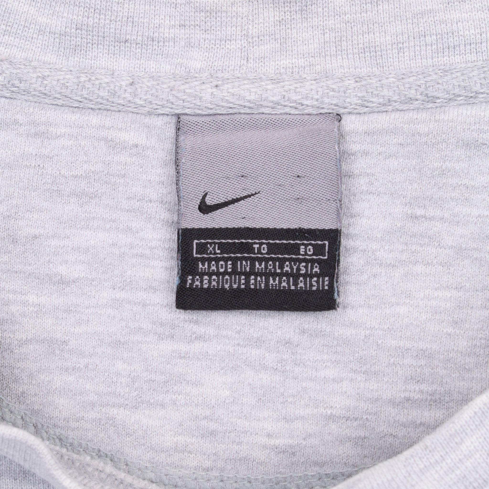 Vintage Nike Spellout Grey Sweatshirt 2000S Size XL