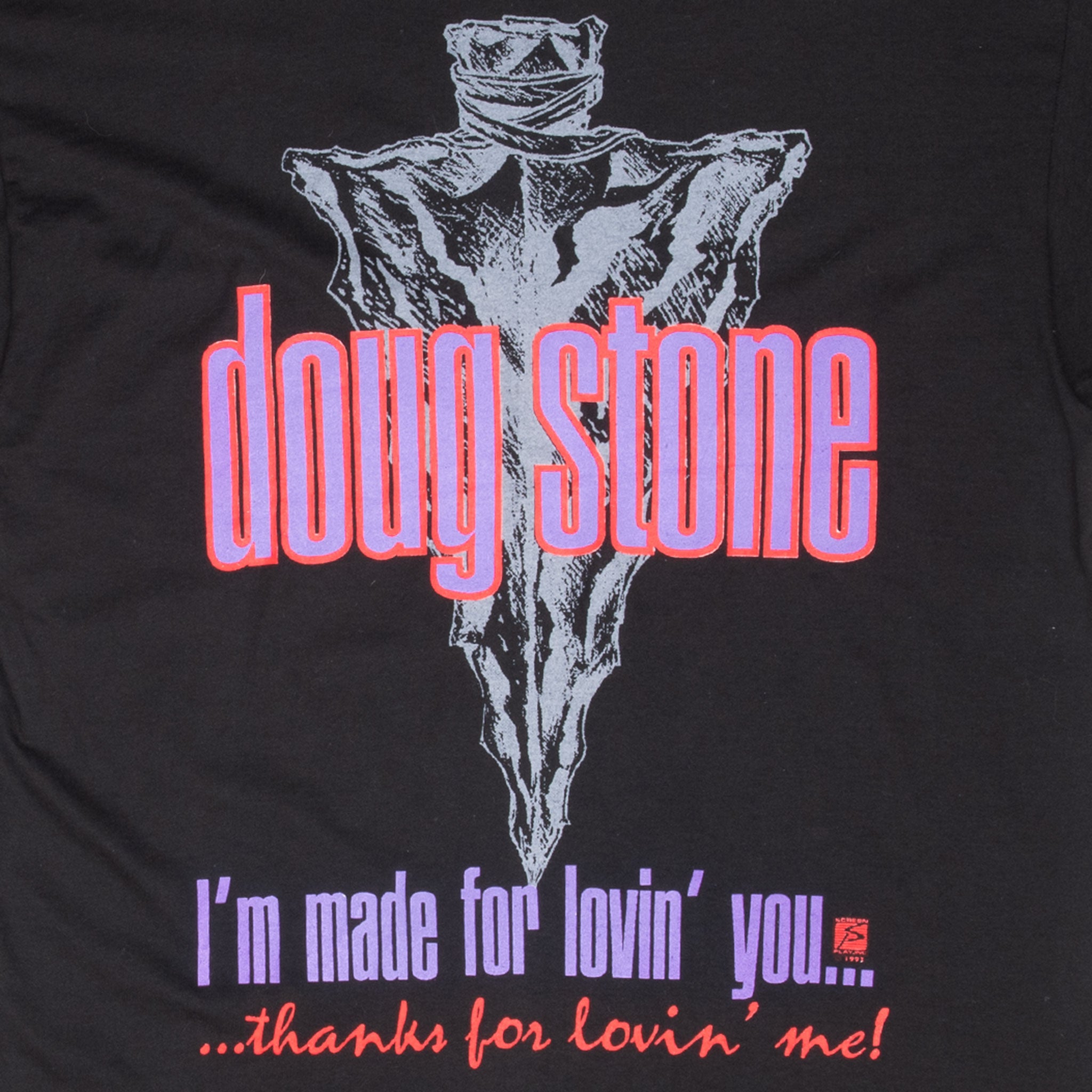Vintage All Over Print Doug Stone 1993 Tee Shirt Size XL