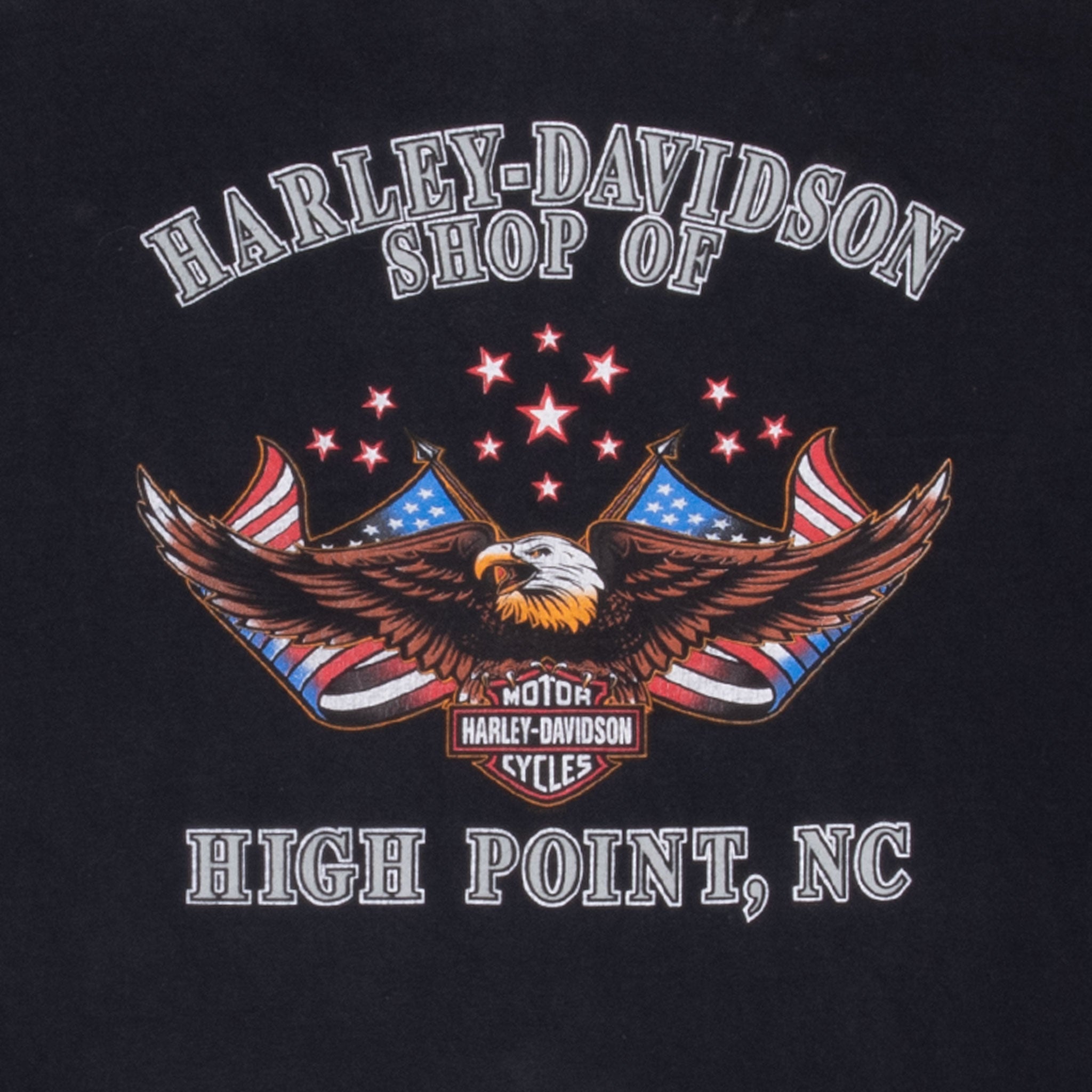 Vintage Harley Davidson High Port North Carolina 2002 Tee Shirt Size XL Made In Usa