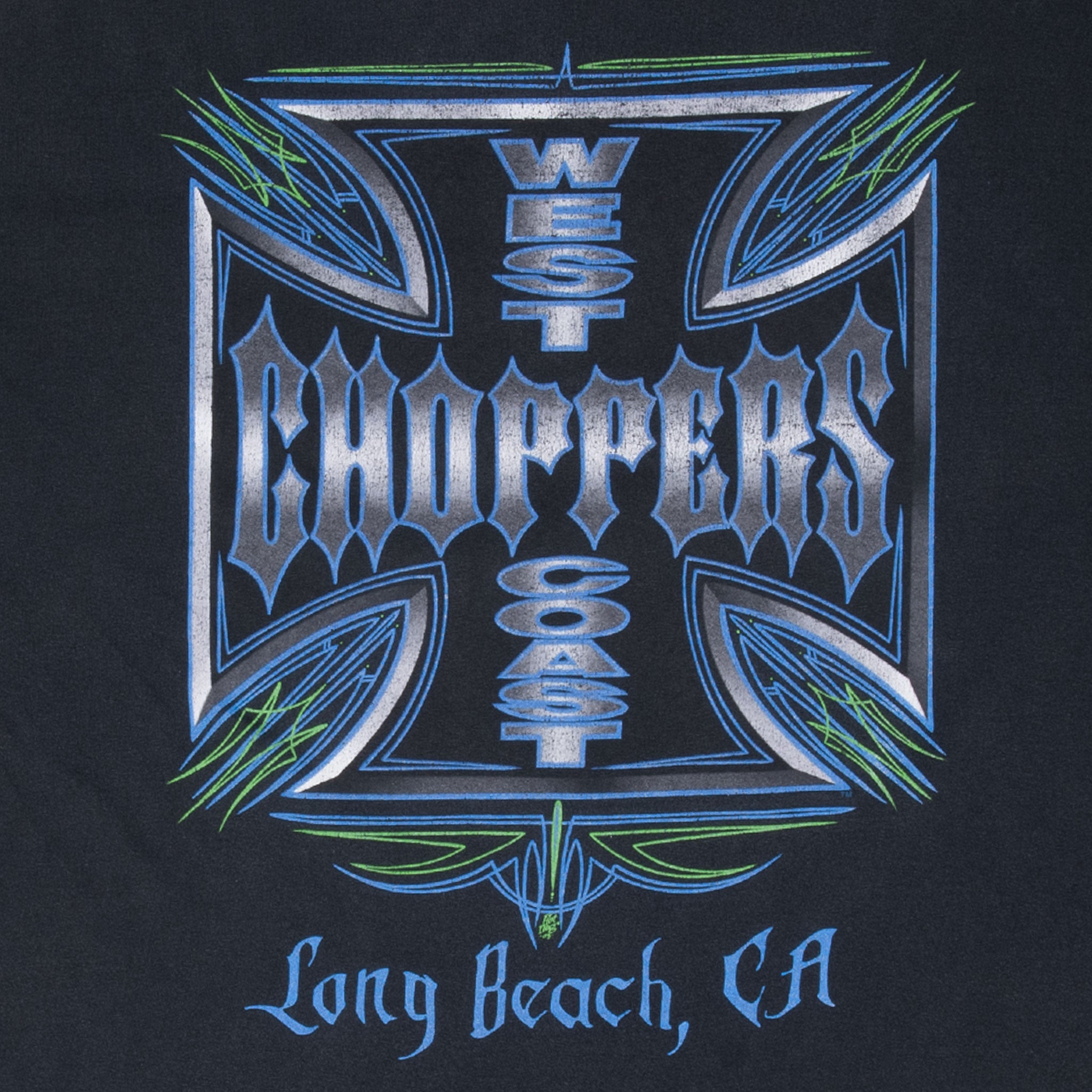 Vintage West Coast Chopper 2003 Biker Tee Shirt Size 2XL