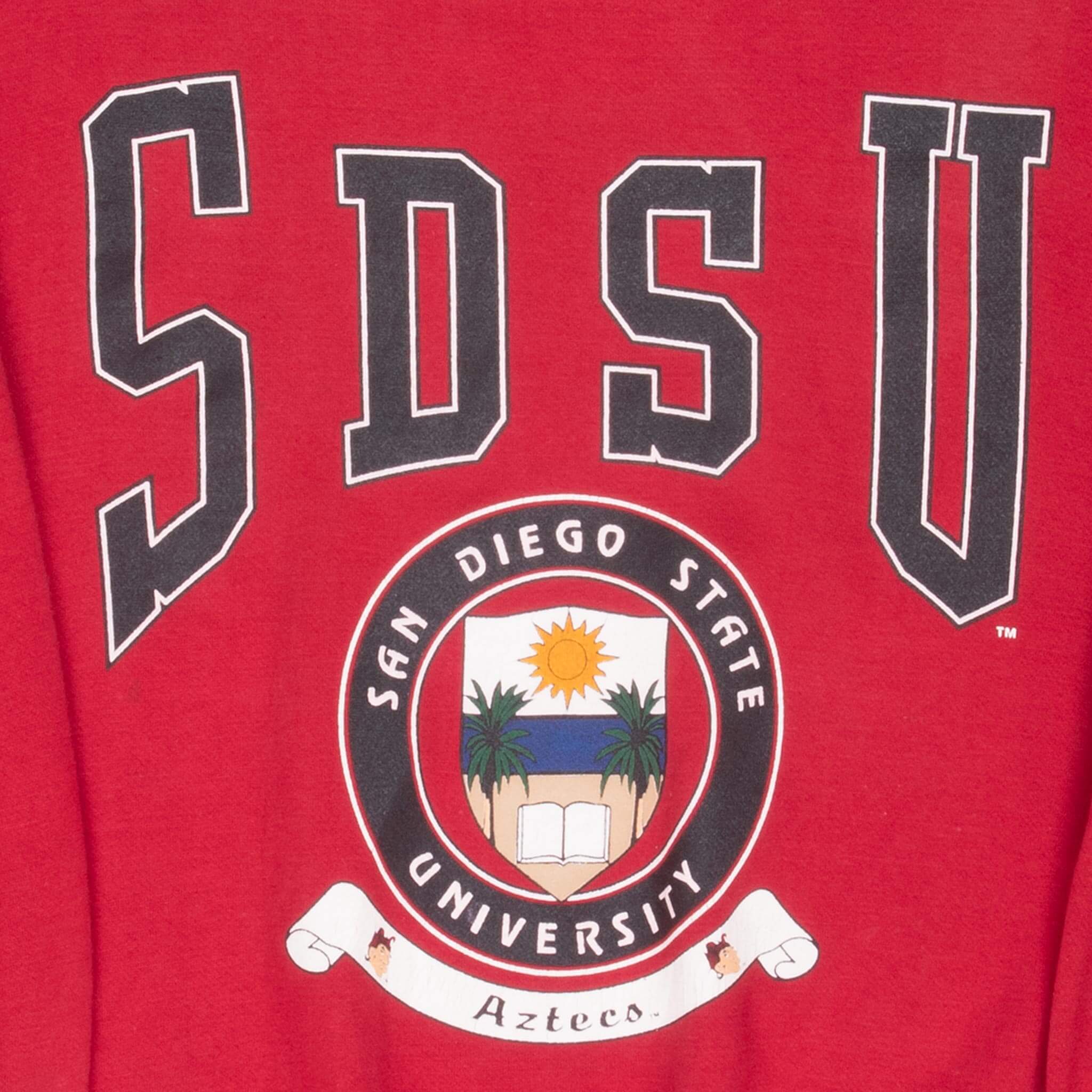 Vintage SDSU San Diego State University Aztecs Sweatshirt 1990S Size Medium