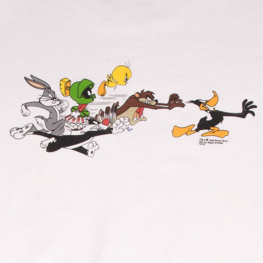 Vintage Looney Tunes Taz, Tweety and Sylvester, Marvin The Martian, Buggs Bunny, Donald Duck Sweatshirt 1994 Size XL