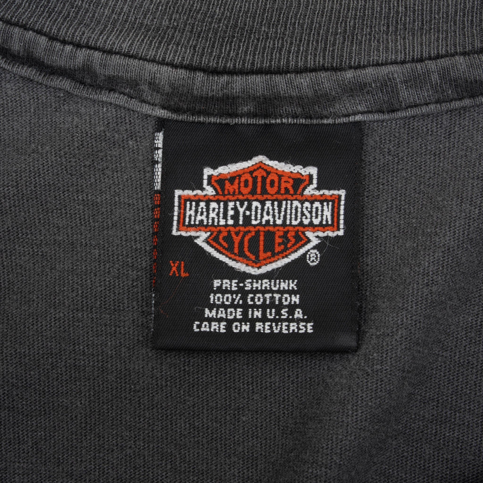 Vintage Harley Davidson Wichita Kansas 1990S Tee Shirt Size XL Made In Usa