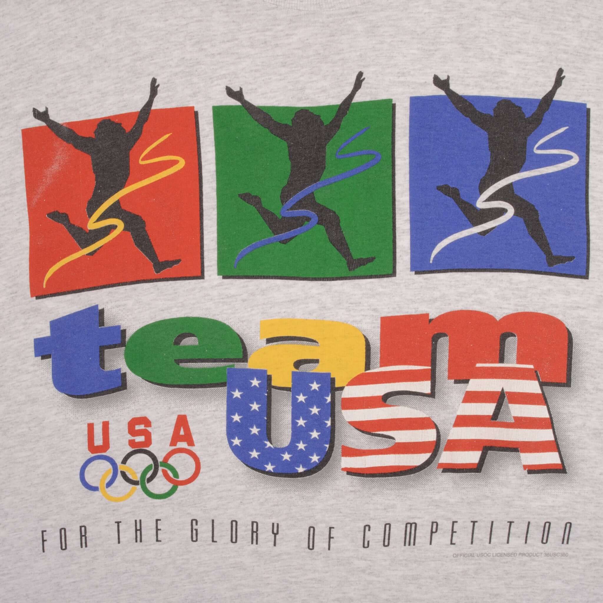 Vintage Olympics Team Usa 1990S Tee Shirt Size XL Made In USA With Single Stitch Sleeves