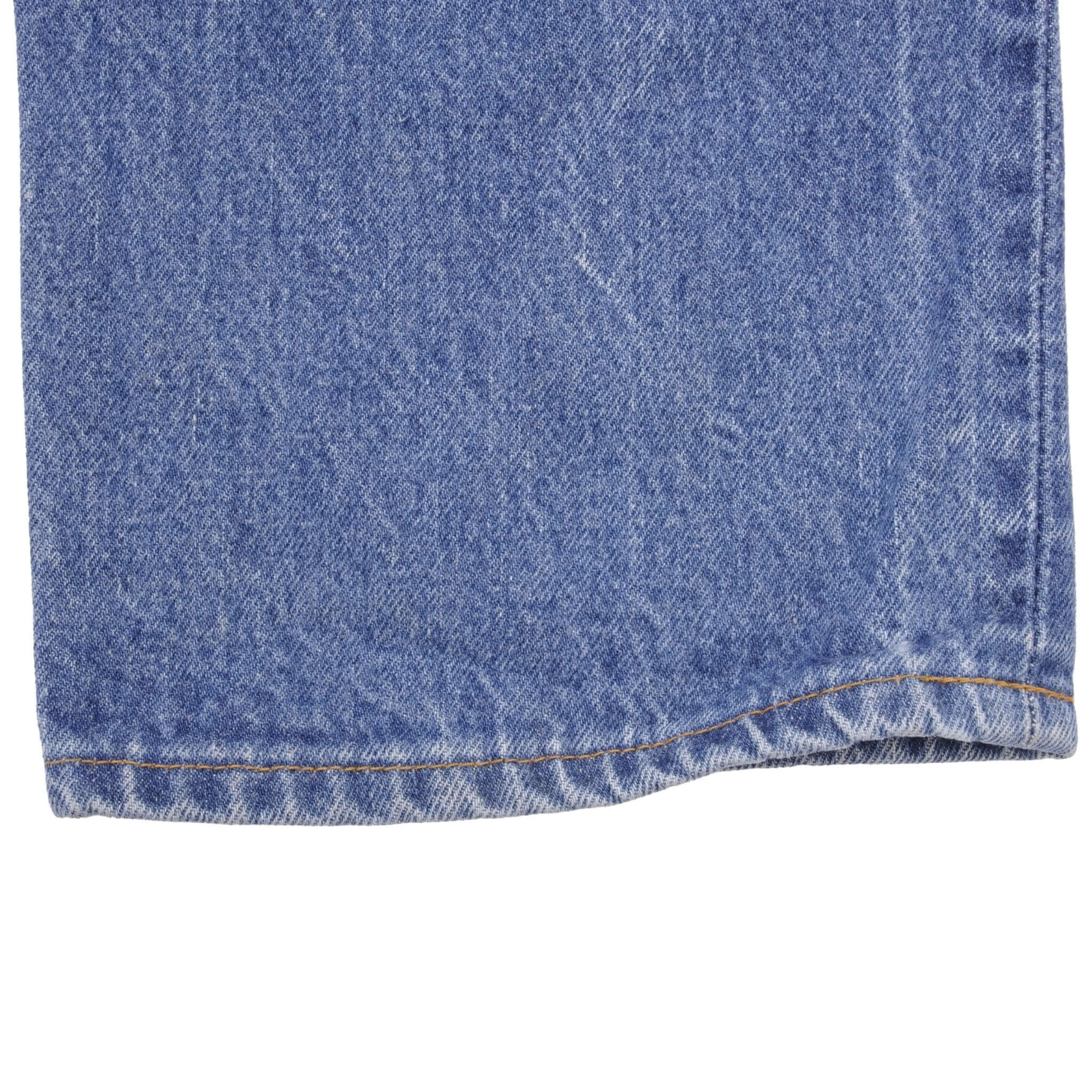 Beautiful Indigo Levis 501 Jeans 1980s Made in USA with Medium Wash Size on tag 34X36 Actual Size 33X33 Back Button #546