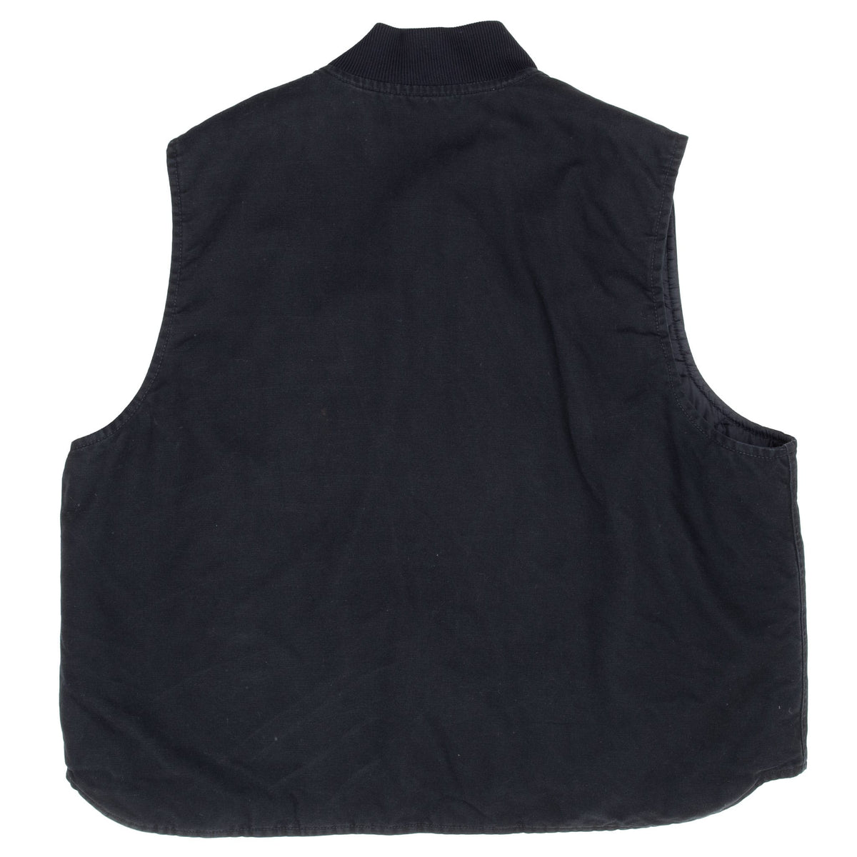 Vintage Carhartt Quilt Lined Black Vest Jacket V01Blk 2012 Size 3Xl
