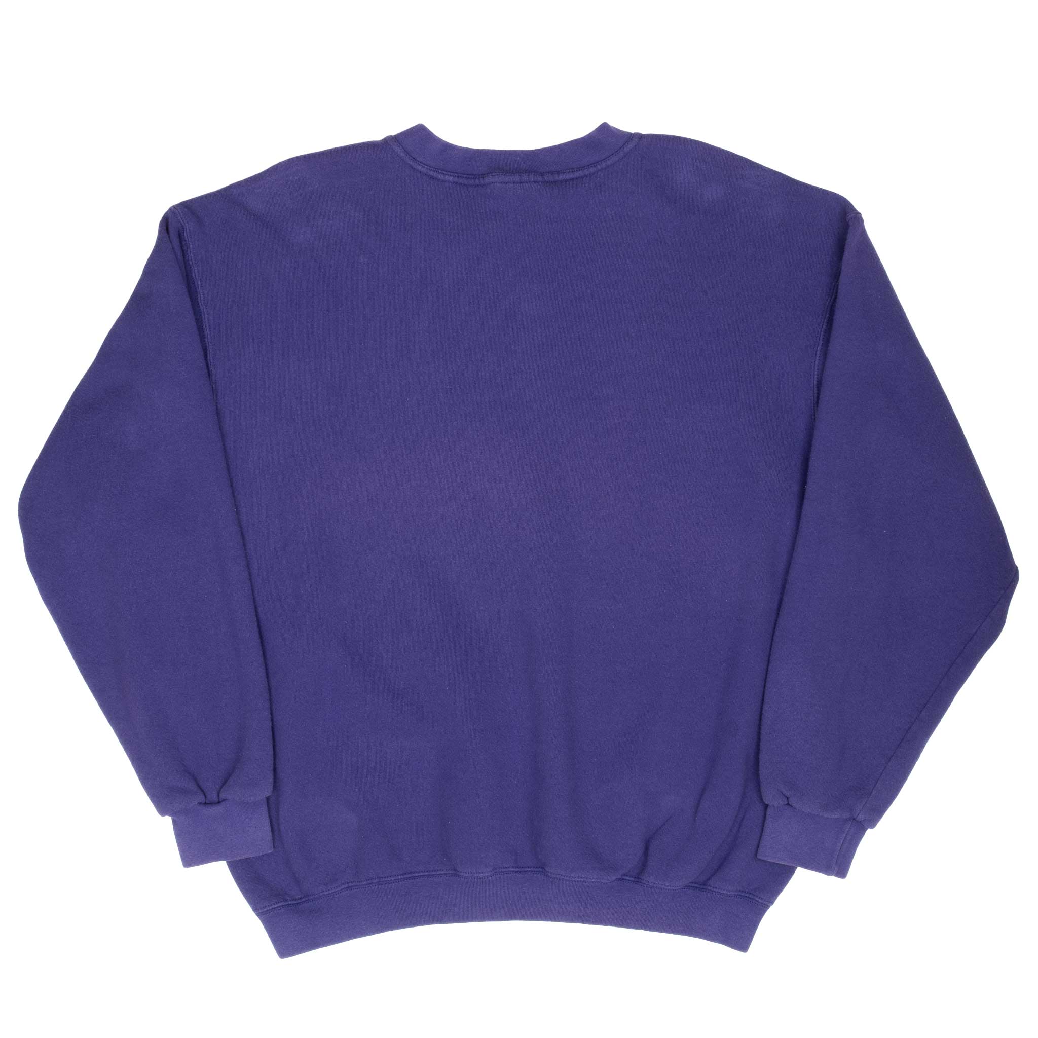 Vintage Nike Classic Swoosh Purple Sweatshirt 1990S Size Large Made In Usa