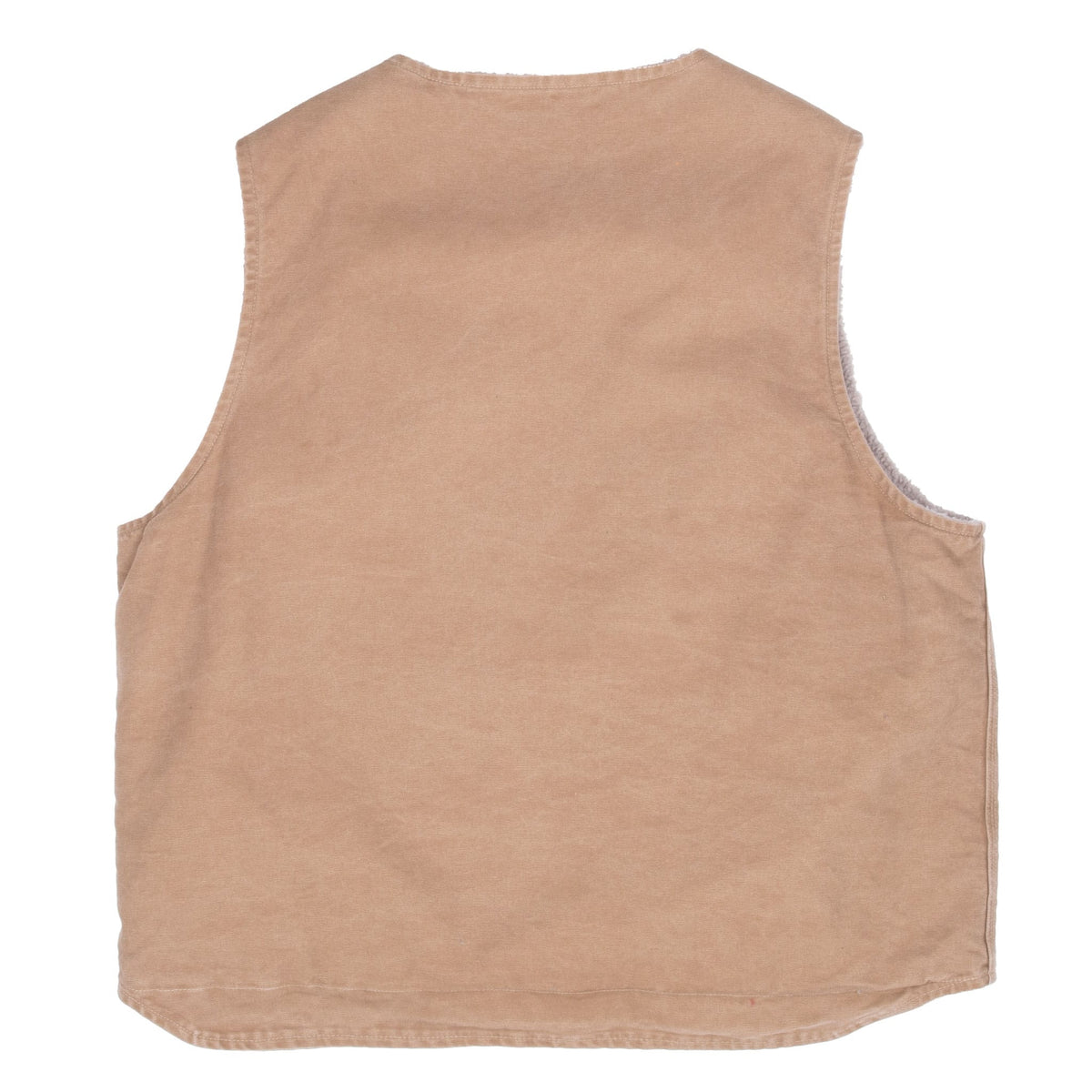 Vintage Carhartt Sherpa Lined Beige Vest Jacket 2014 V26FRB Size 2XL