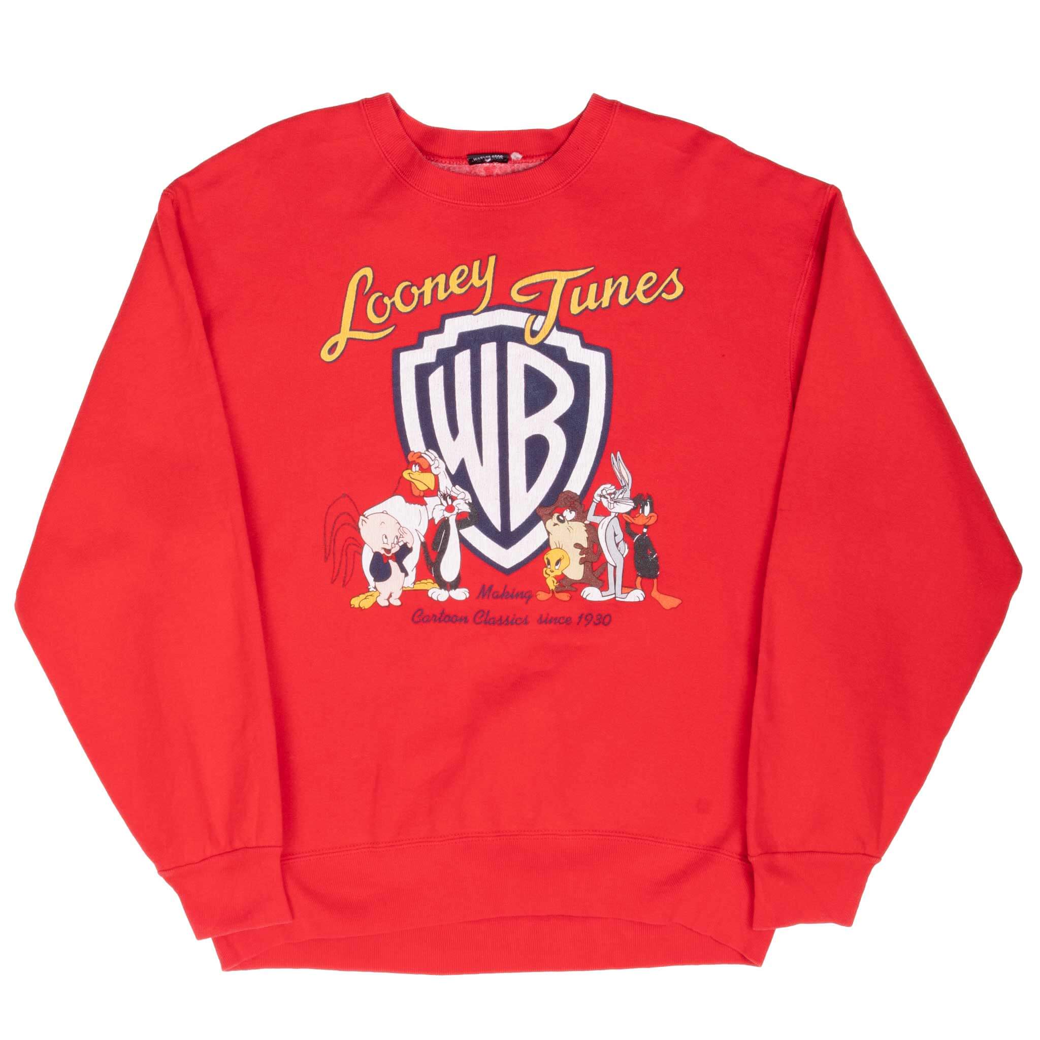 Vintage Looney Tunes Warner Bros 1990S Sweatshirt Size Large