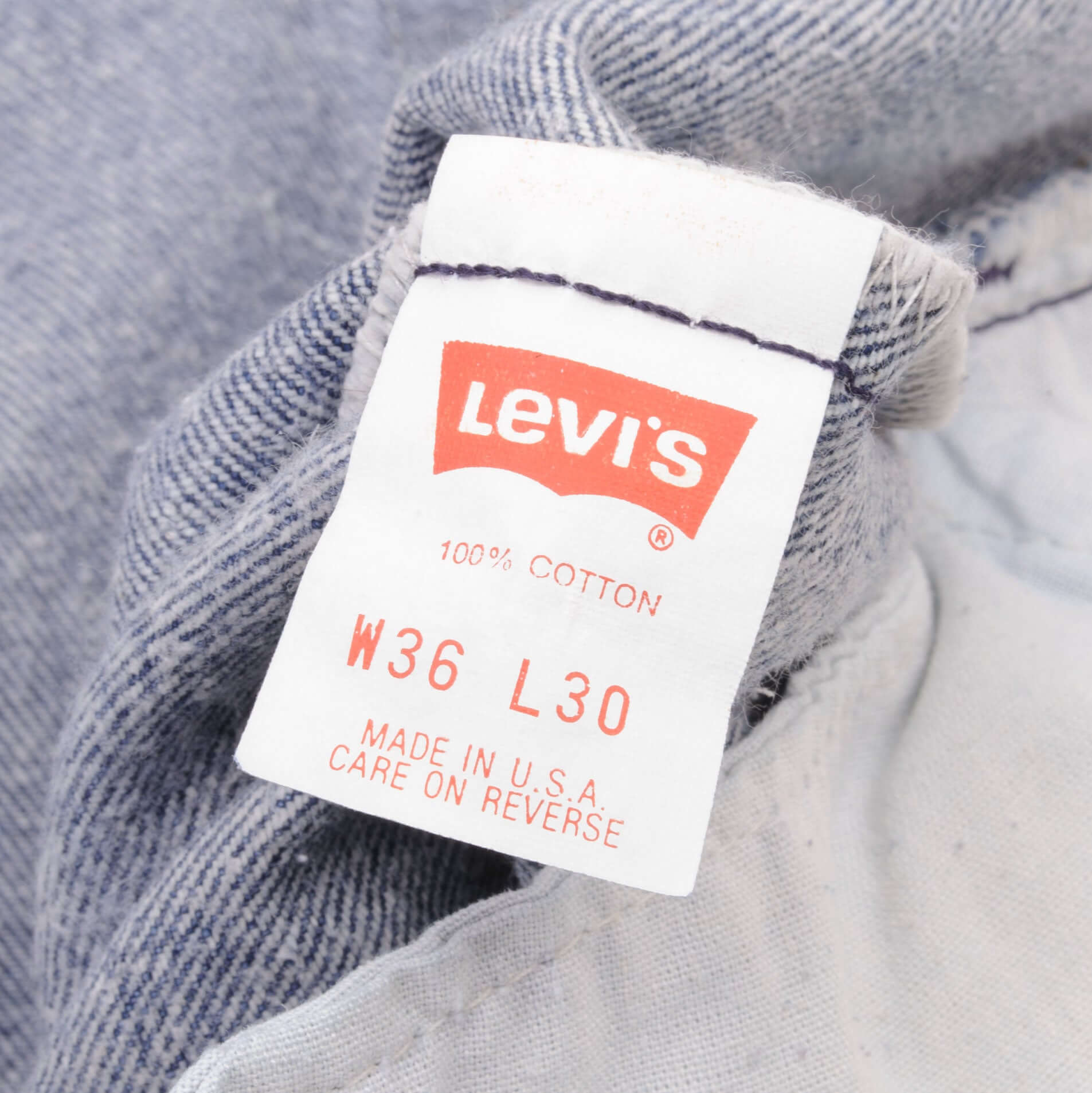 Beautiful Indigo Levis 501 Jeans 1980s Made in USA with Medium Wash Size on tag 36X30 Actual Size 35X30 Back Button #522