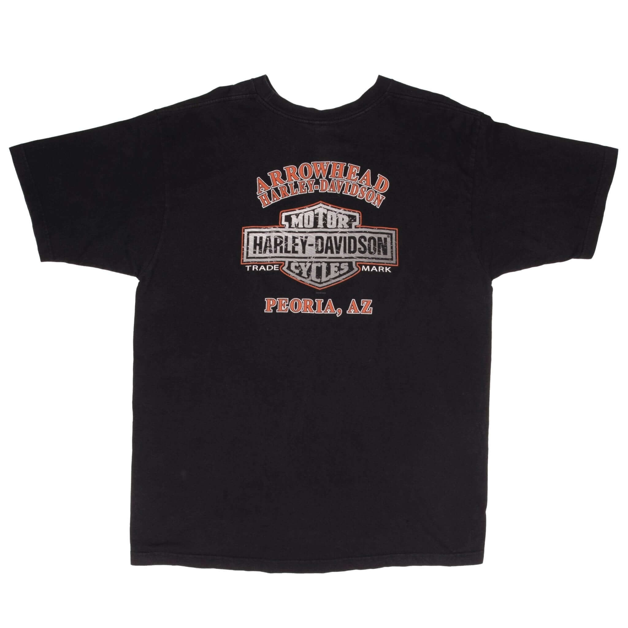 Vintage Harley Davidson Arrowhead Peoria, AZ Tee Shirt 2006 Size 2XL Made In USA