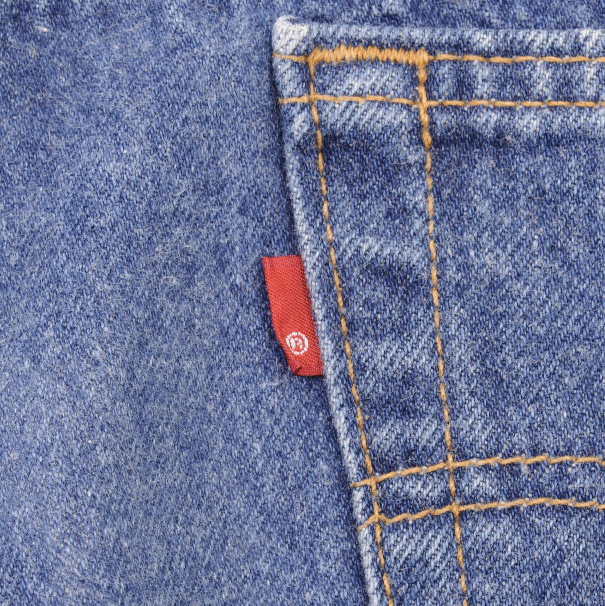 Beautiful Indigo Levis 501 Jeans 1980s Made in USA with Medium Wash Size on tag 36X30 Actual Size 35X30 Back Button #522