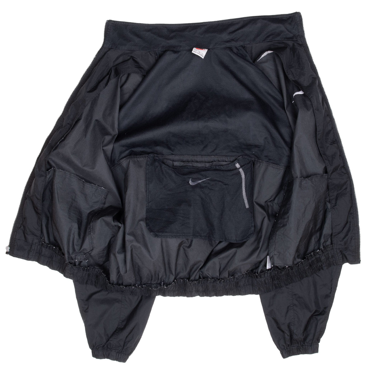 Vintage Nike Black Pullover Windbreaker Jacket 1990S Size XL