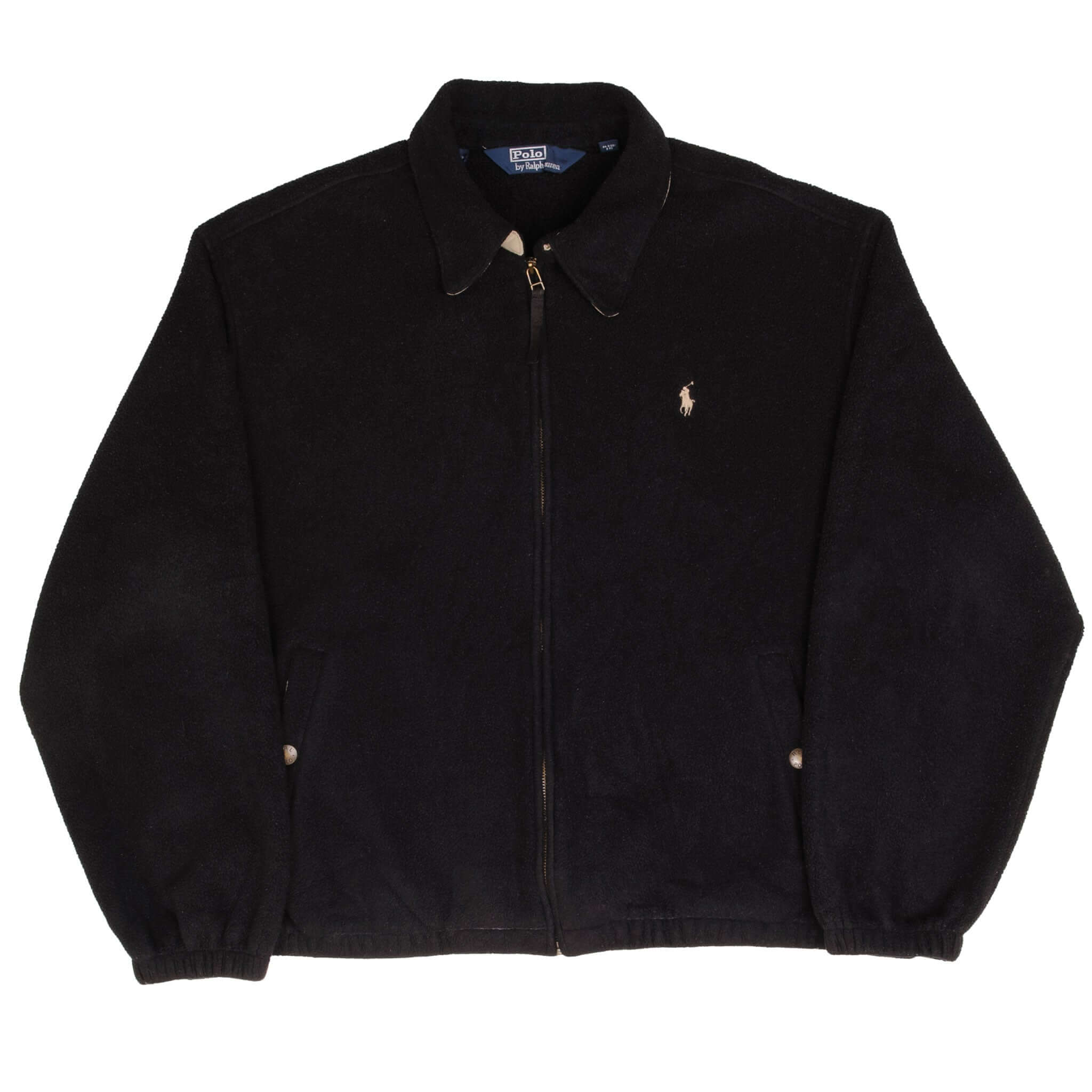 Vintage Polo Ralph Lauren Fleece Golf Jacket 1990S Size 2XL