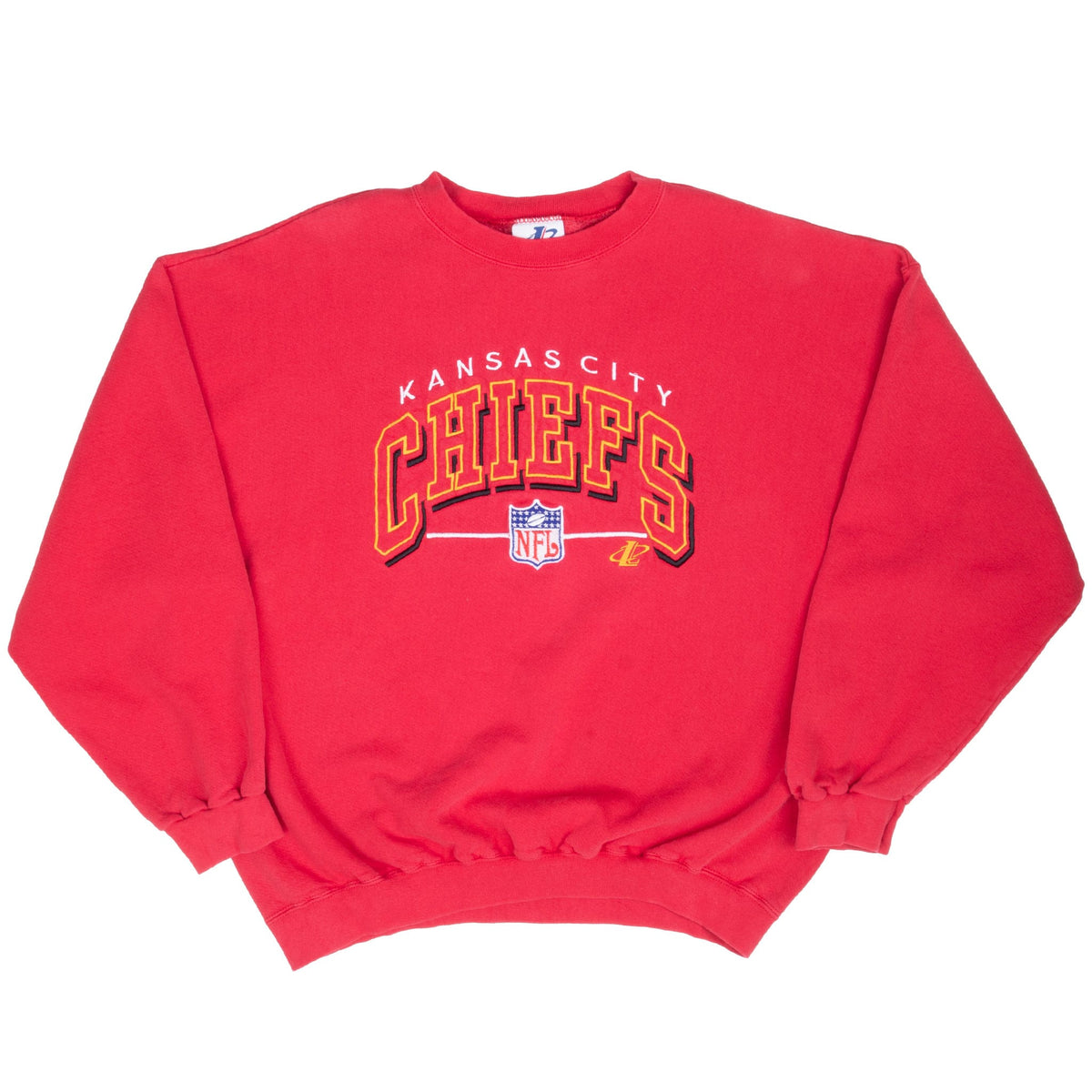 Vintage Nfl Kansas City Chiefs Embroidered 1990S Sweatshirt Size XL Made In Usa