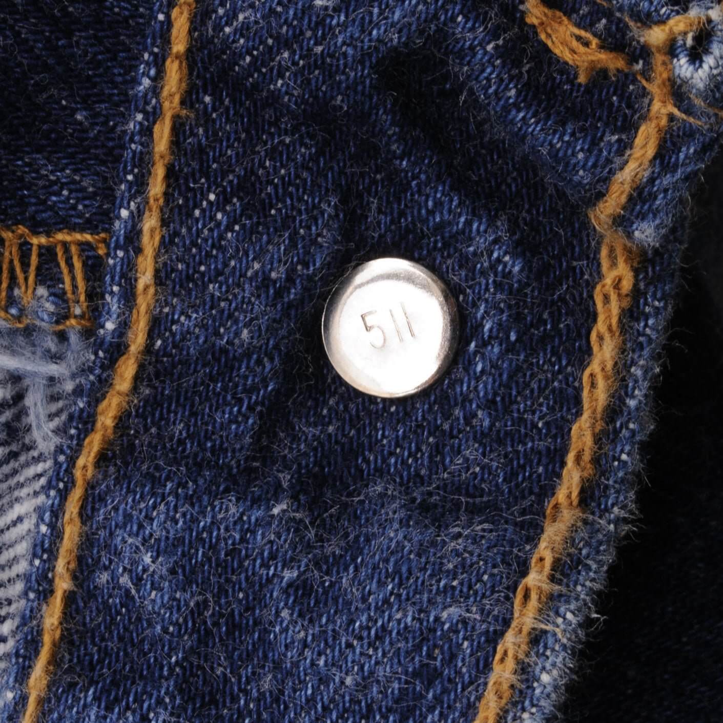 Beautiful Indigo Levis 501 Jeans 1980s Made in USA with Dark Wash Size on tag 38X30 Actual Size 36X29 Back Button #511 Not Original Hem