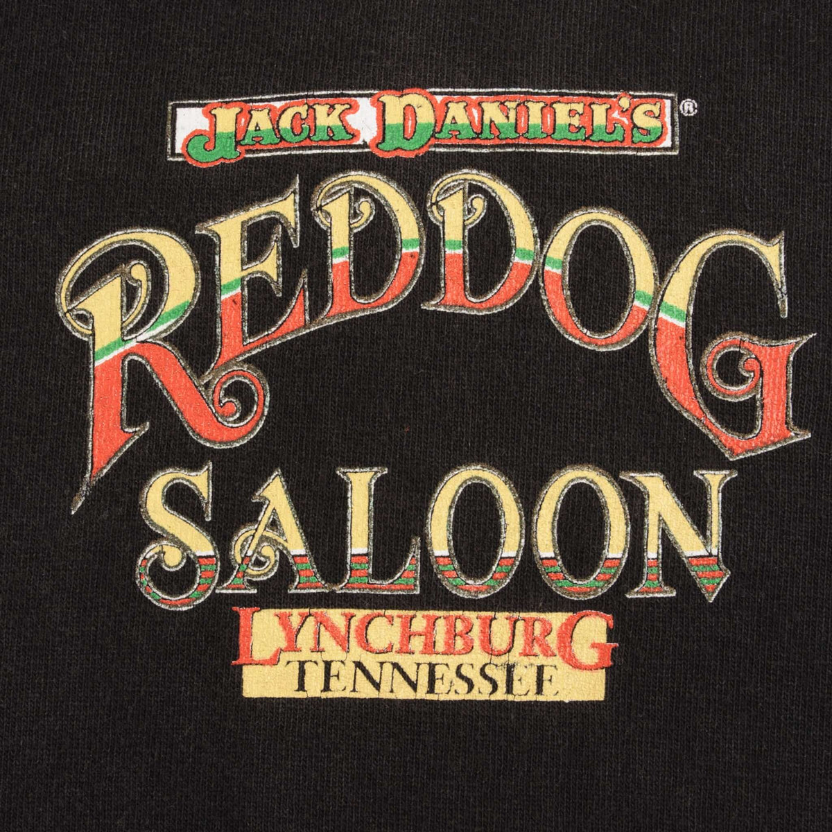 Vintage Jack Daniels Reddog Saloon Lynchburg Tennessee Tee Shirt 1990 Size Small Made In Usa