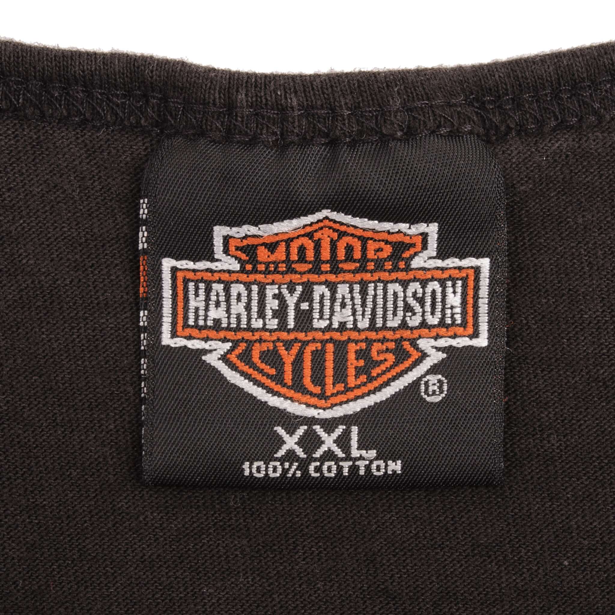 Vintage Harley Davidson Skagit Tank Top Tee Shirt 1998 Size 2XL Made In Usa