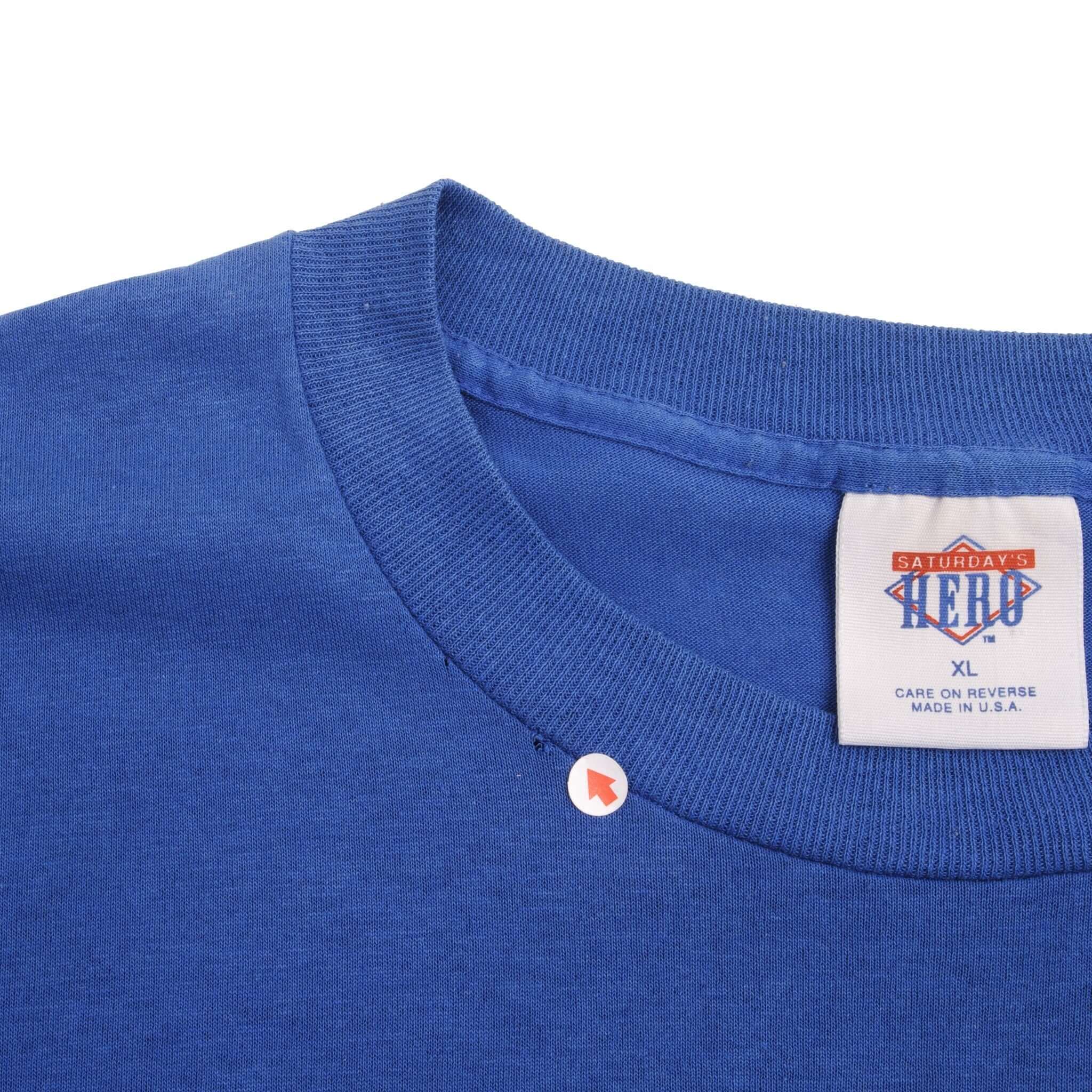 VINTAGE NBA DETROIT PISTONS ISIAH THOMAS 1990 TEE SHIRT SIZE LARGE MADE IN USA