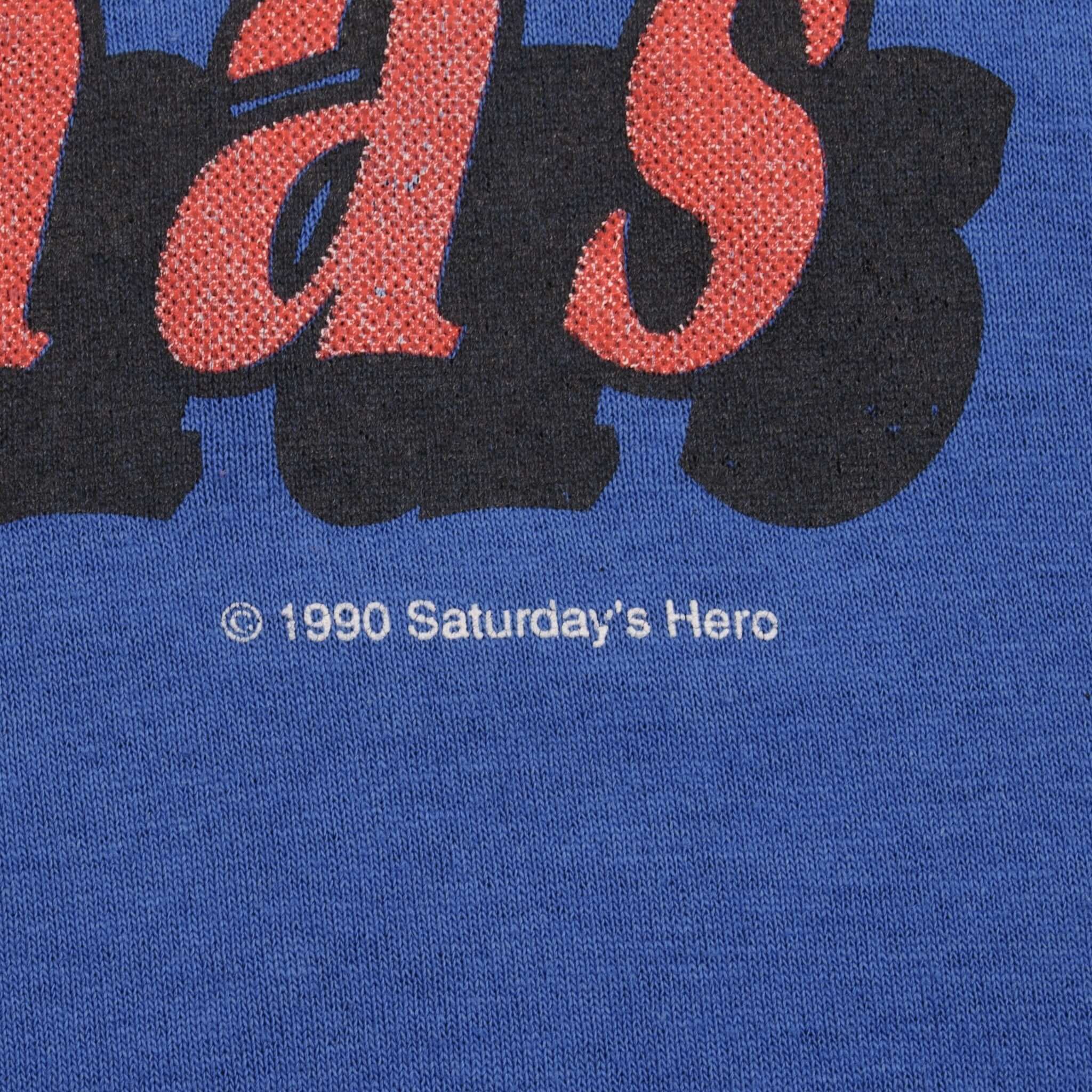 Vintage NBA Detroit Pistons Isiah Thomas 1990 Tee Shirt Size Large Made In USA With Single Stitch Sleeves