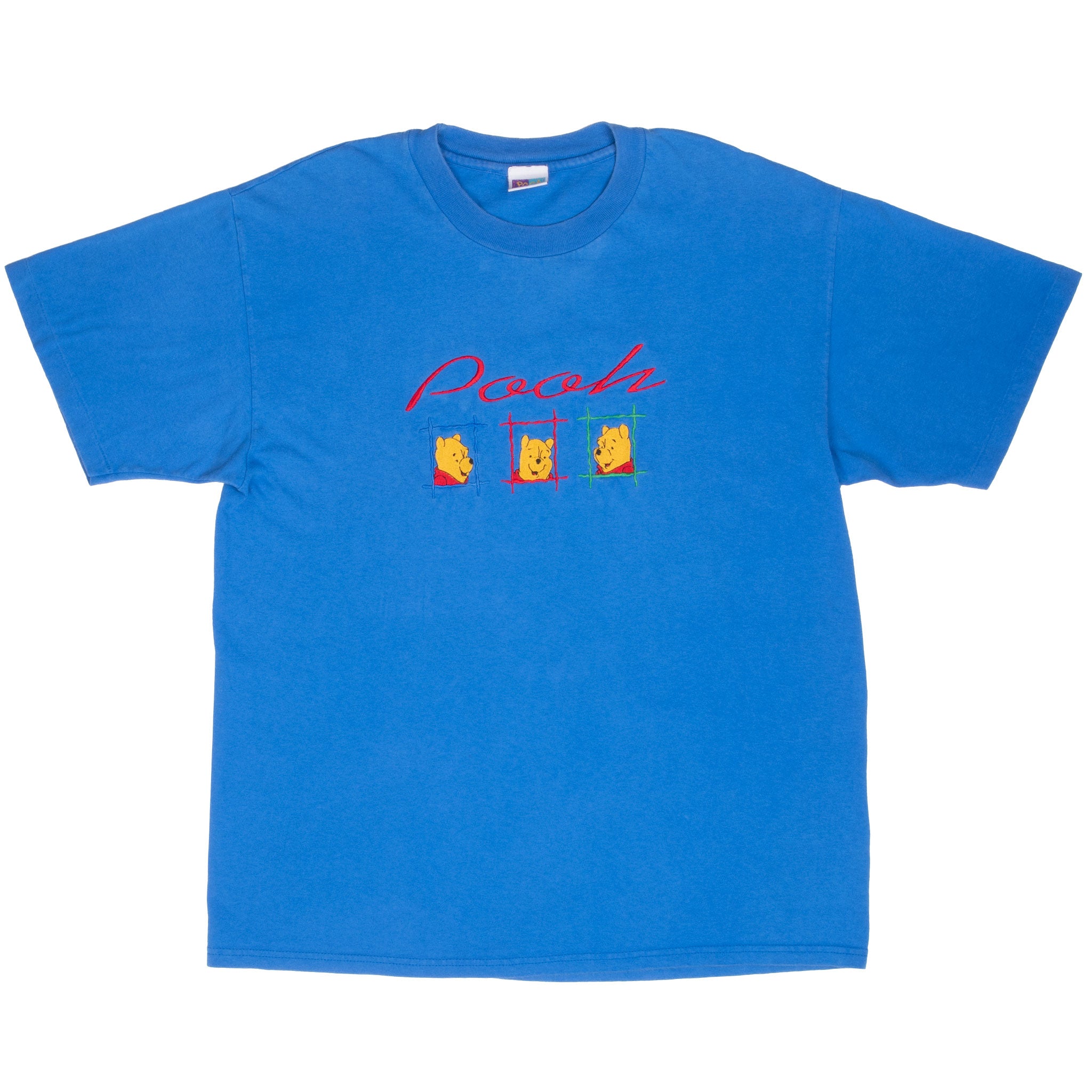 Vintage Disney Winnie The Pooh Embroidered 1990S Tee Shirt Size Large